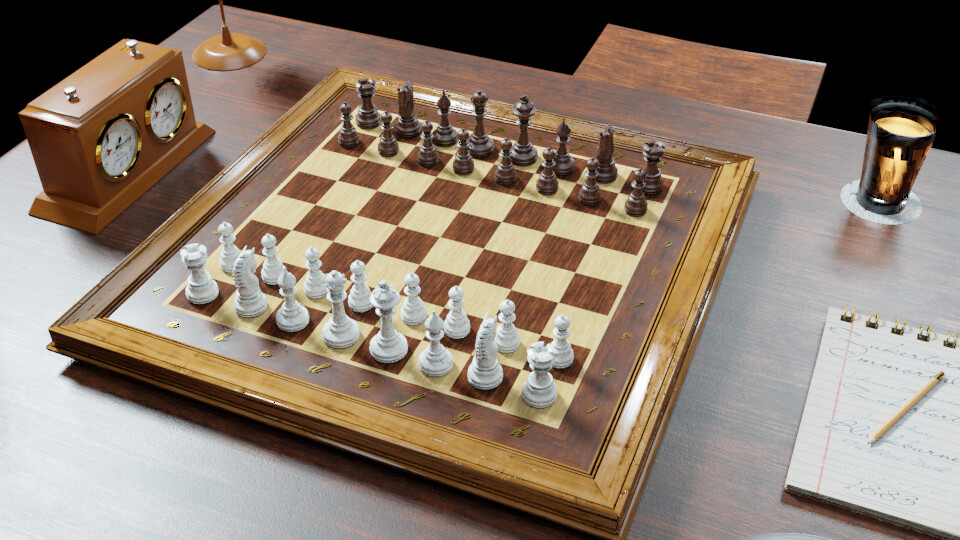 chess the board