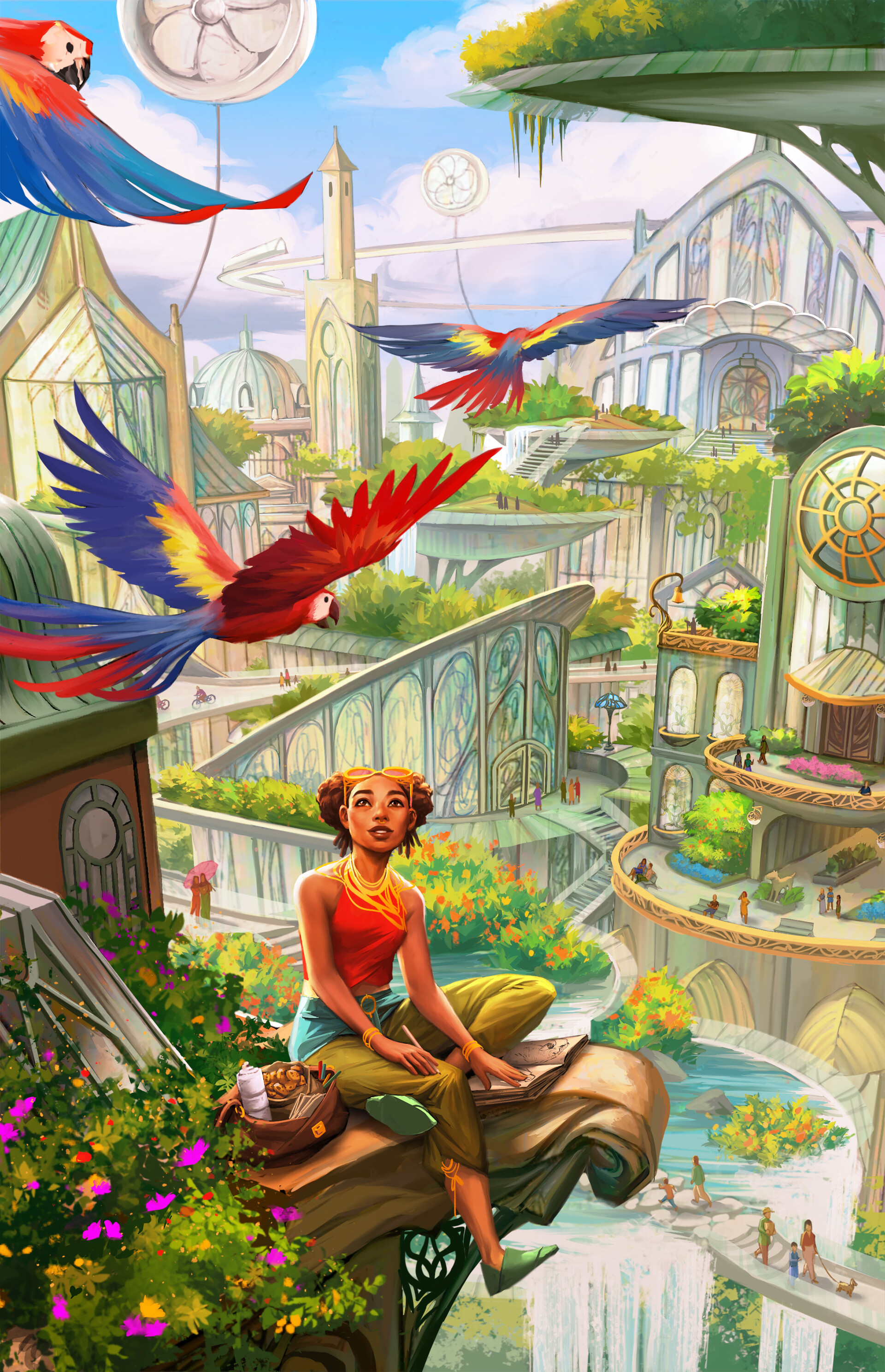 ArtStation - Solarpunk Green City