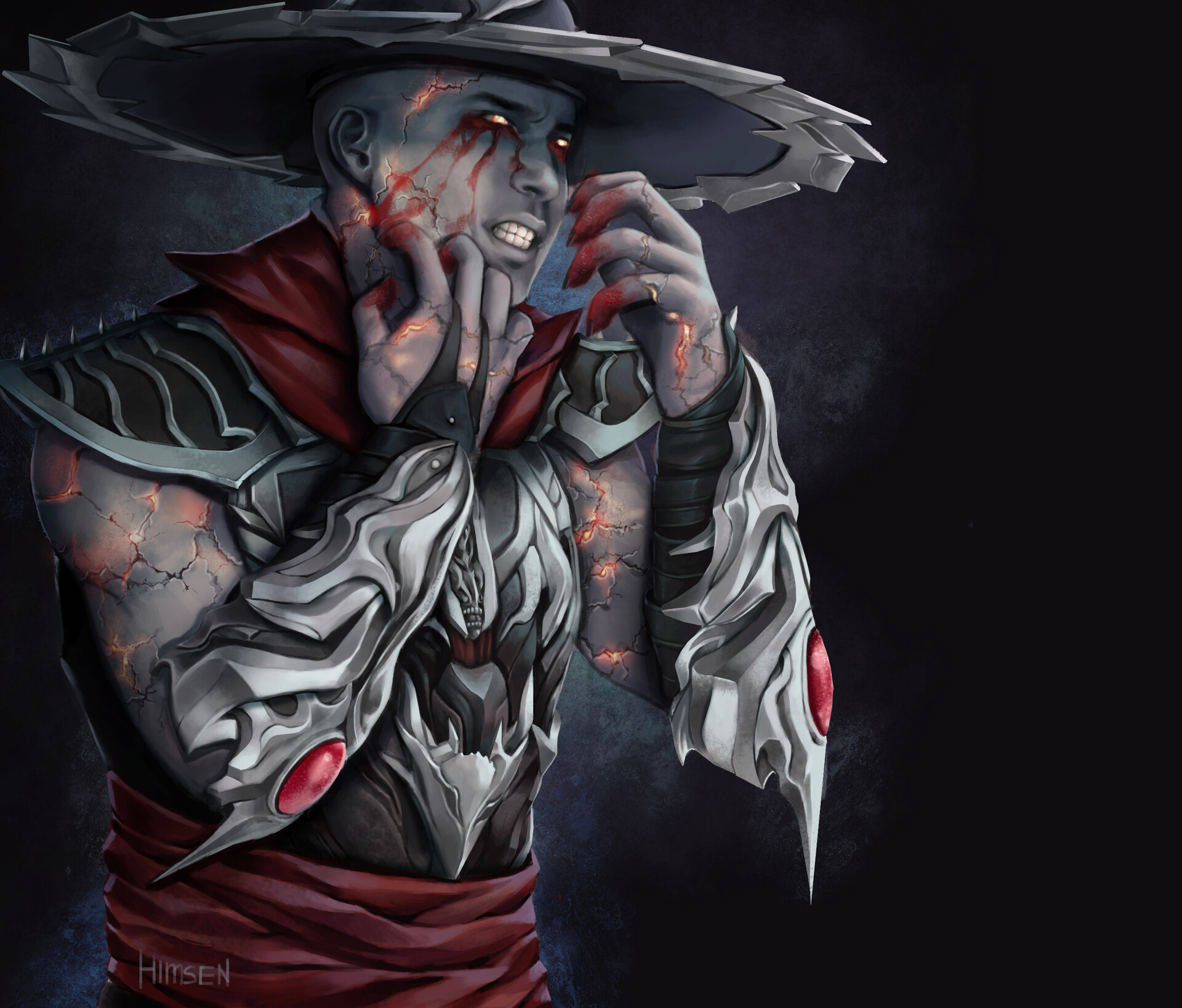 I saw this post about Revenant Kung Lao’s Concept art for Mortal Kombat X w...