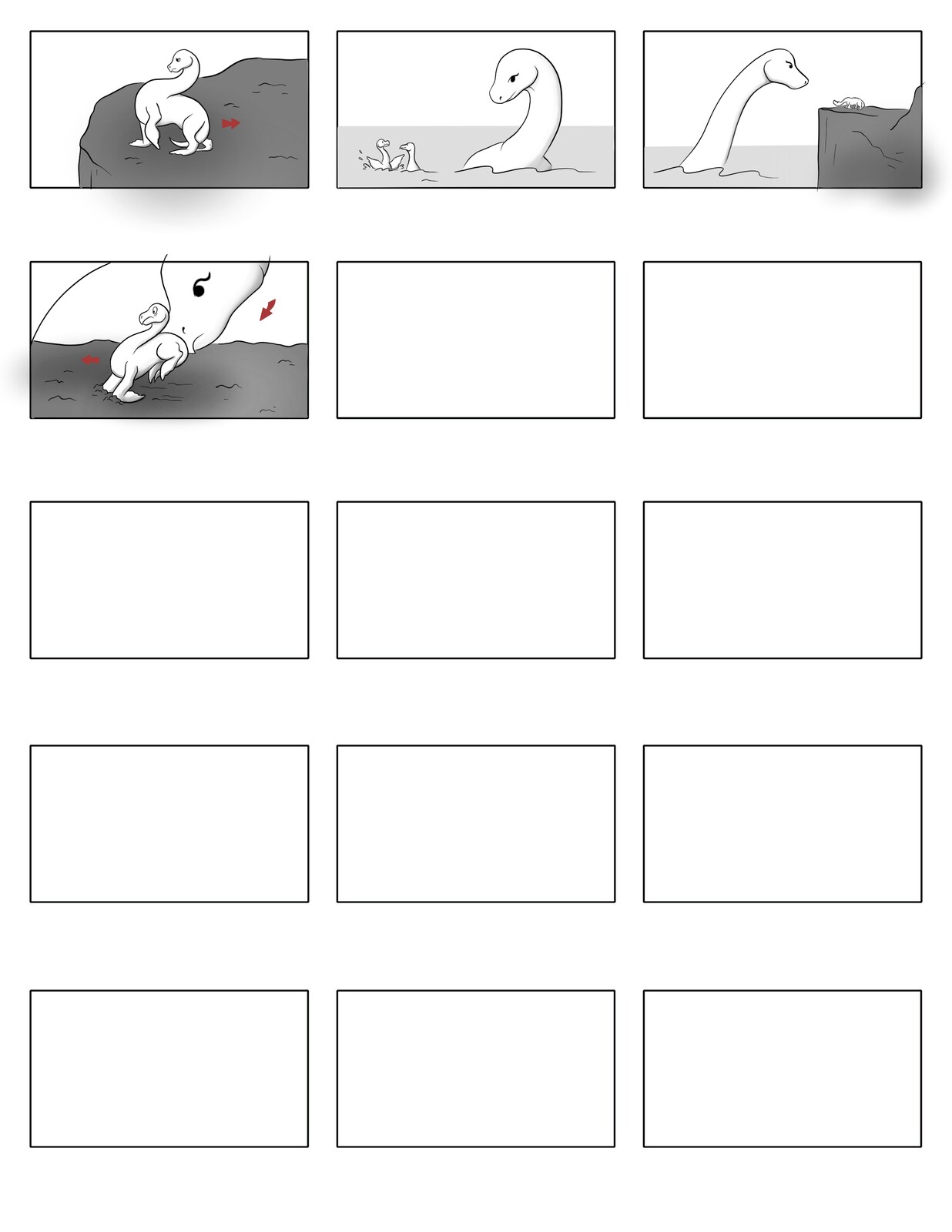 A few remastered Storyboard panels