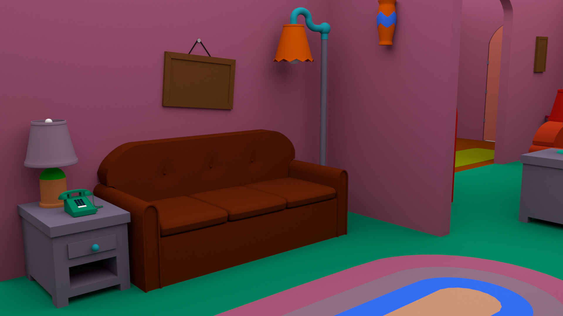 Artstation Simpsons House Nicolas Huijnen