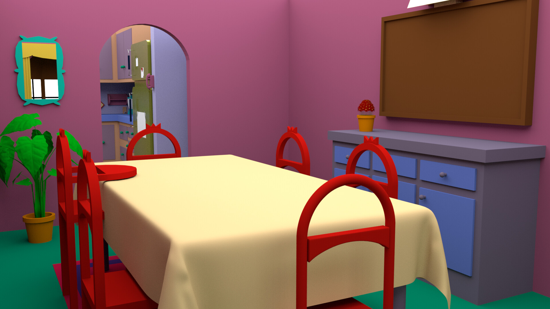 Artstation Simpsons House Nicolas Huijnen