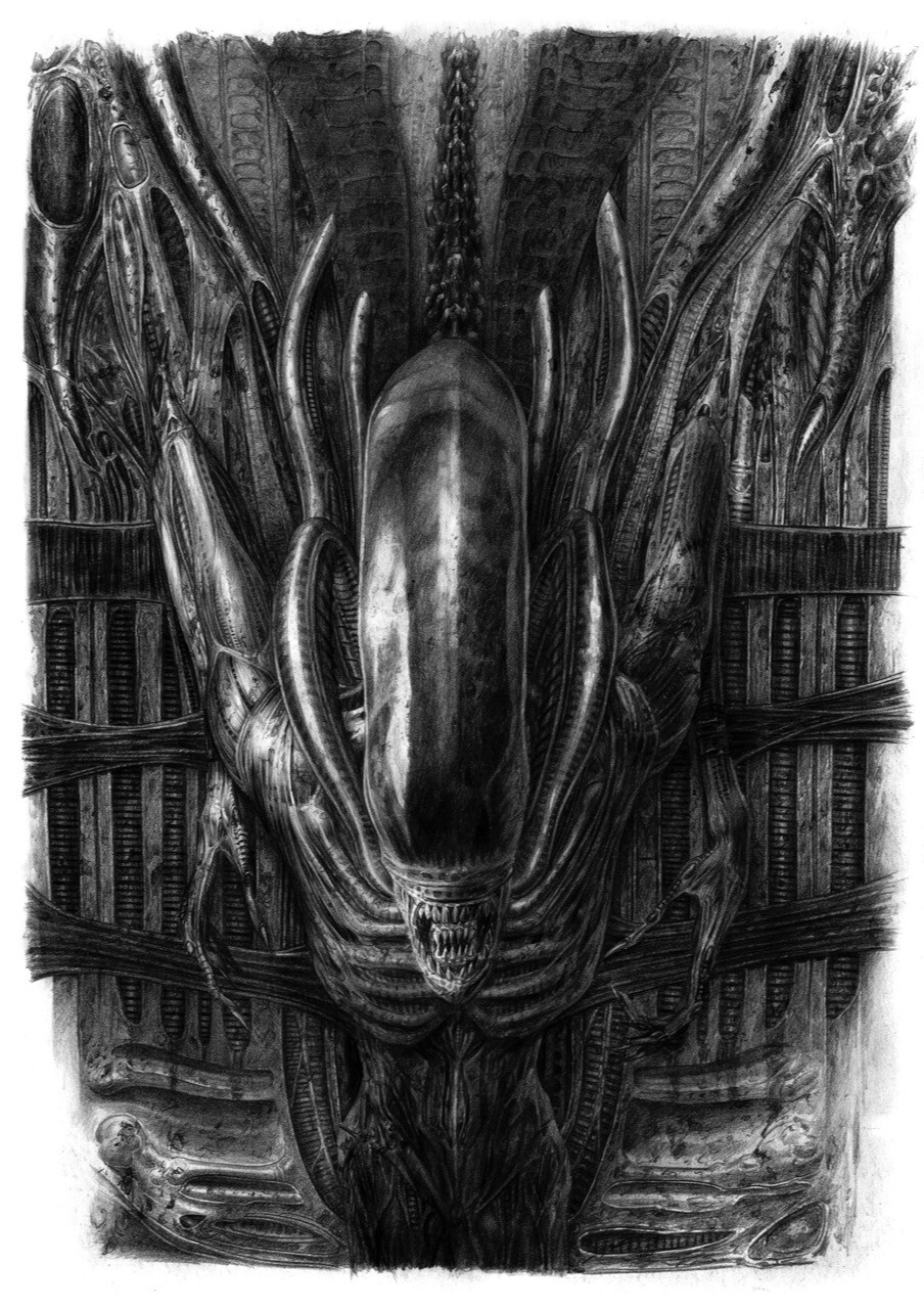 ArtStation Alien Covenant David's drawings SDCC poster