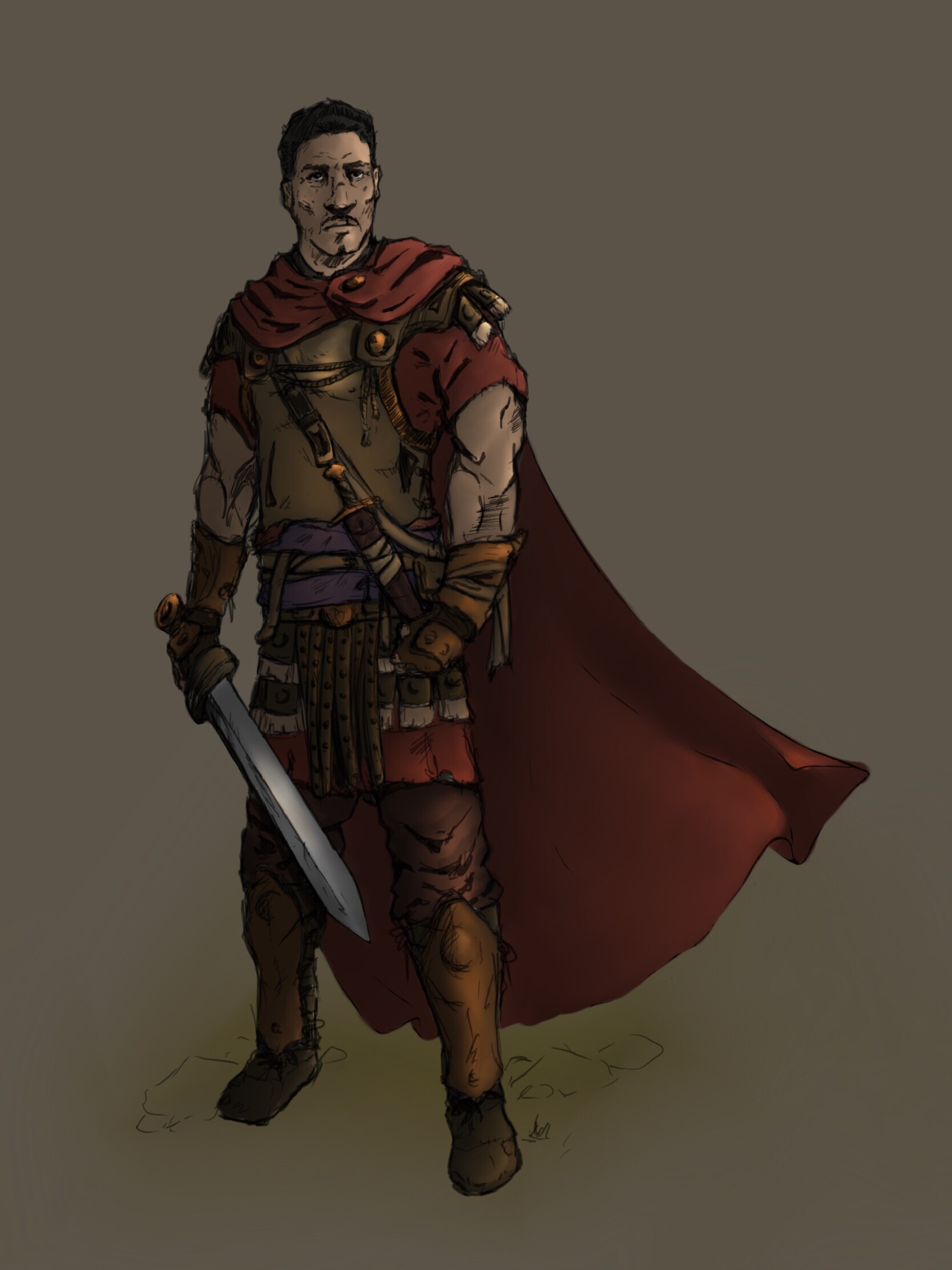 Artstation Procreate Painting Roman Soldier Hein Htet