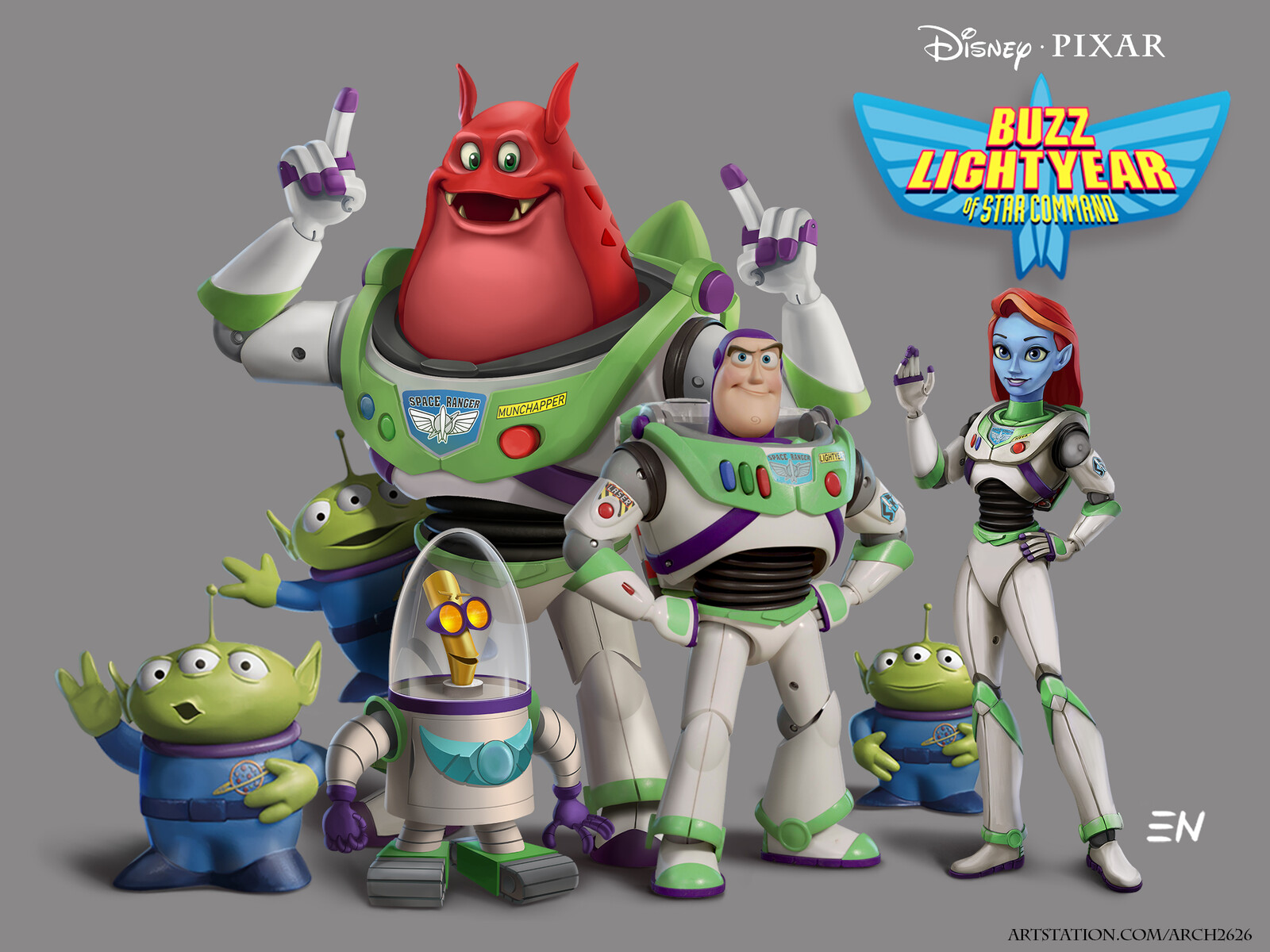Eugene Napadovsky Buzz Lightyear of Star Command (Pixar Toy Style)