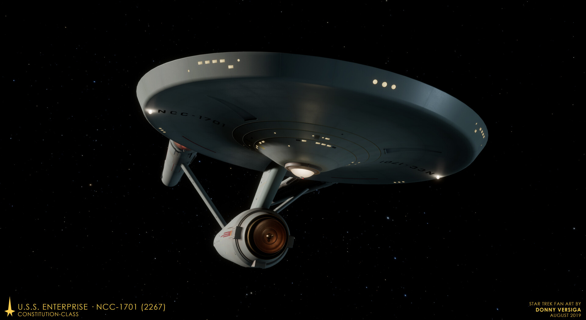 Artstation U S S Enterprise Ncc 1701 Star Trek The Original Series Donny Versiga