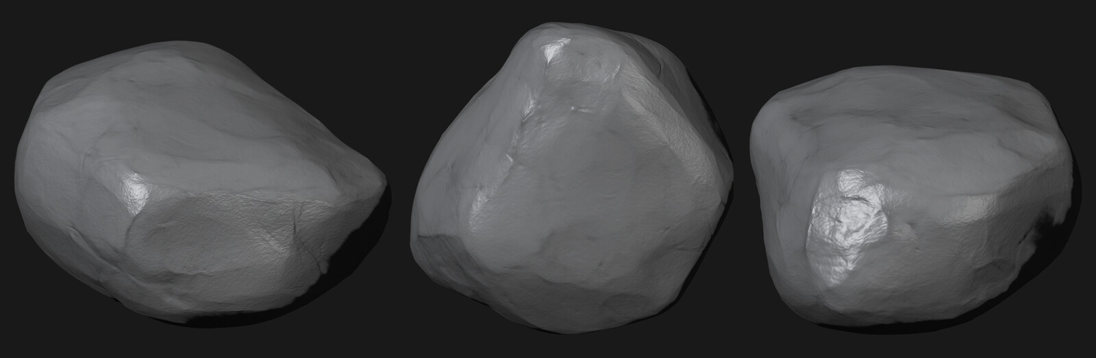 Volcano Rock high poly sculpt; responsible for all aspects