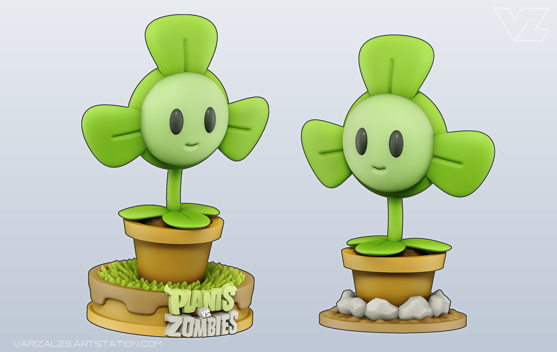 Varizal Zulmi - Sunflower Plants vs Zombies 3D Fanart