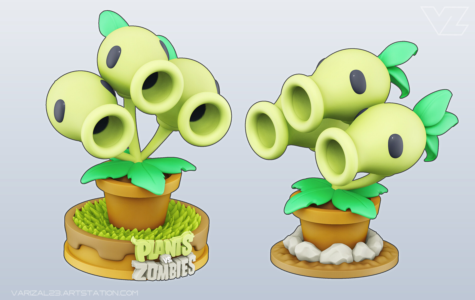 Varizal Zulmi - Sunflower Plants vs Zombies 3D Fanart