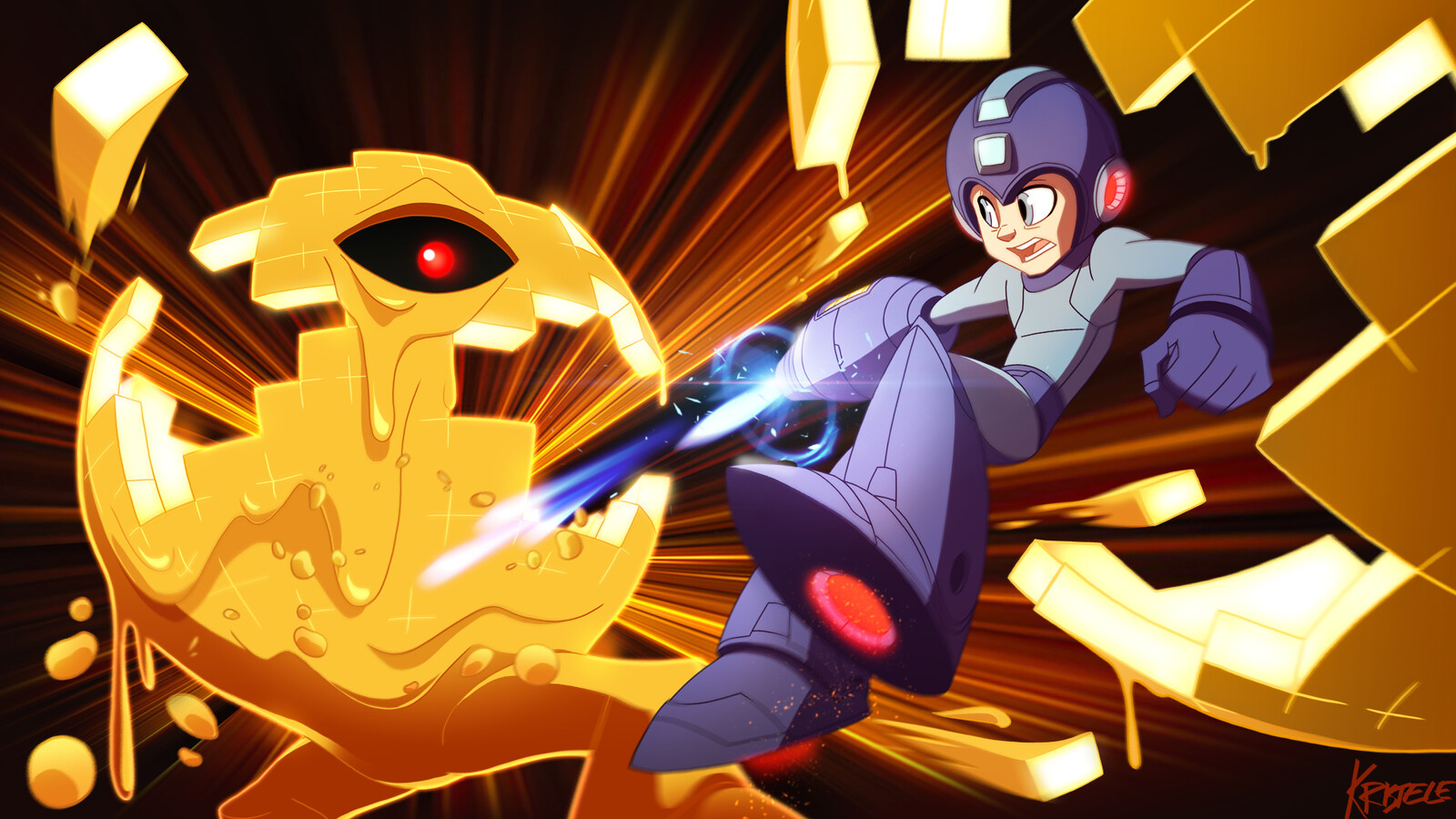 Artstation Megaman Vs Yellow Devil Fanart Kristele Pelland High quality devil wallpaper gifts and merchandise. artstation megaman vs yellow devil