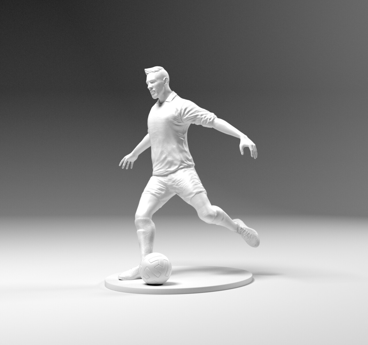 STL file cartoon dog football soccer player・3D printer model to  download・Cults
