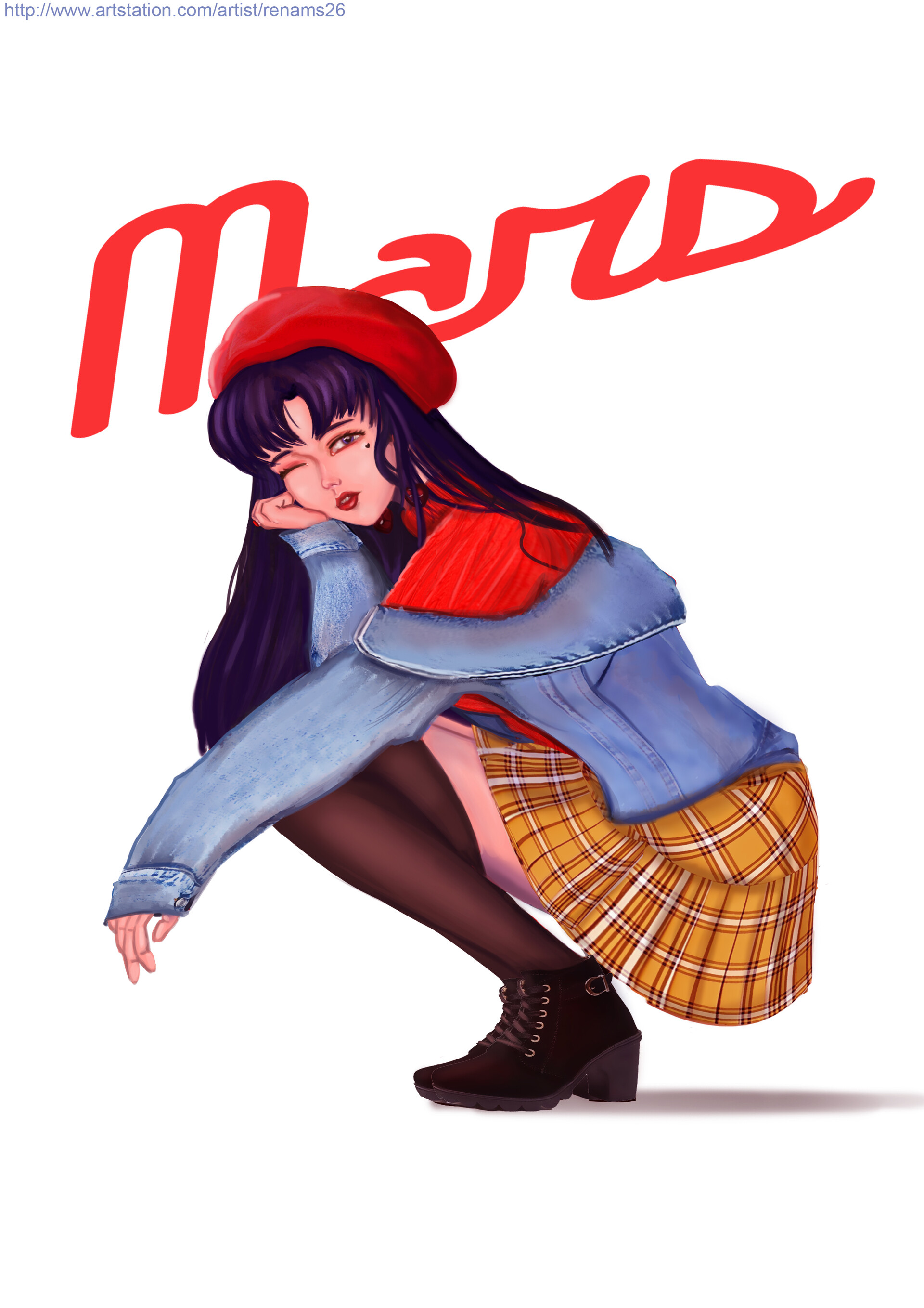 Artstation Sailor Mars Casual Renata Marsheilla