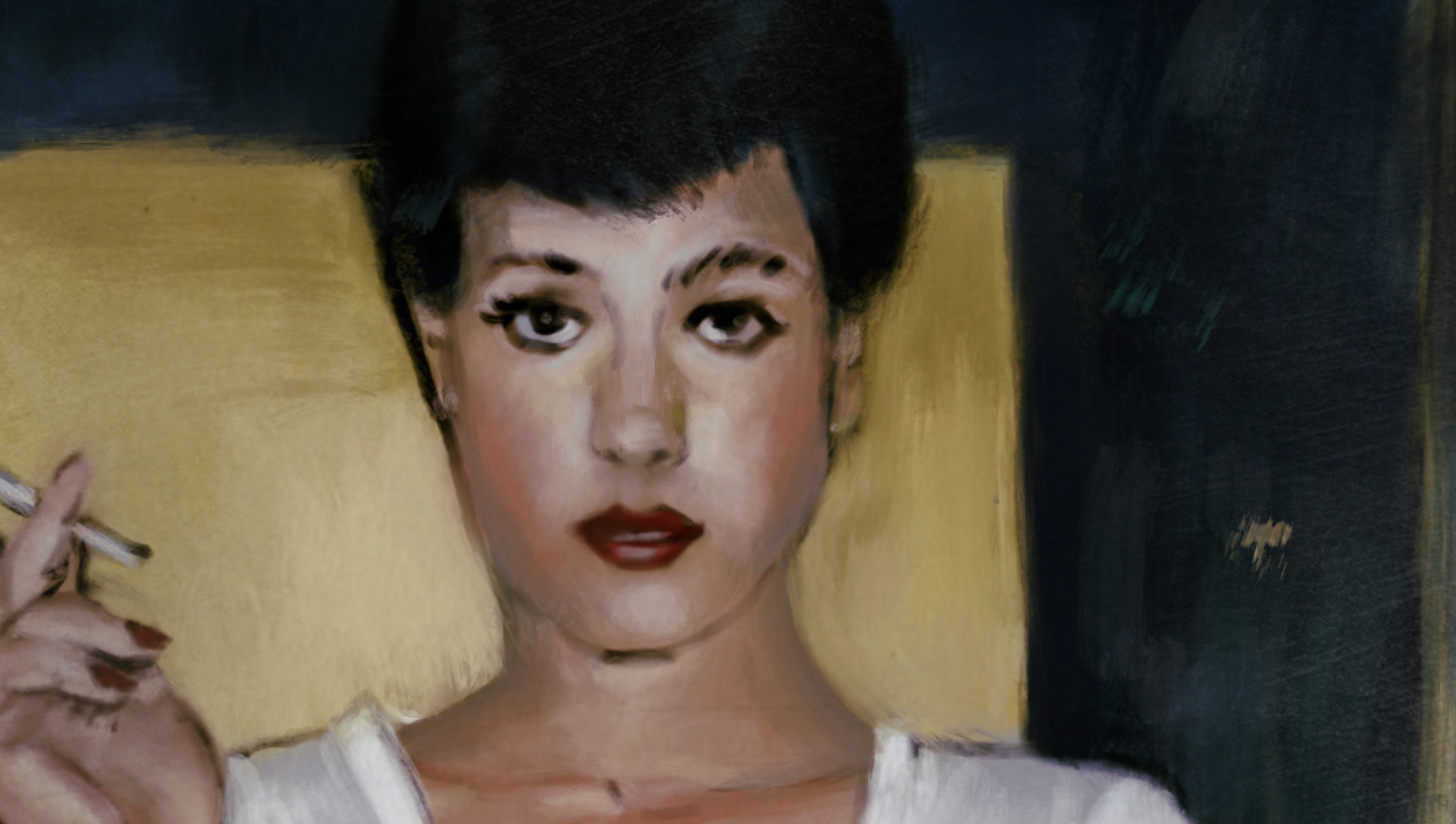 Antonio Gamboa Gamez Smoking Rachel Blade Runner
