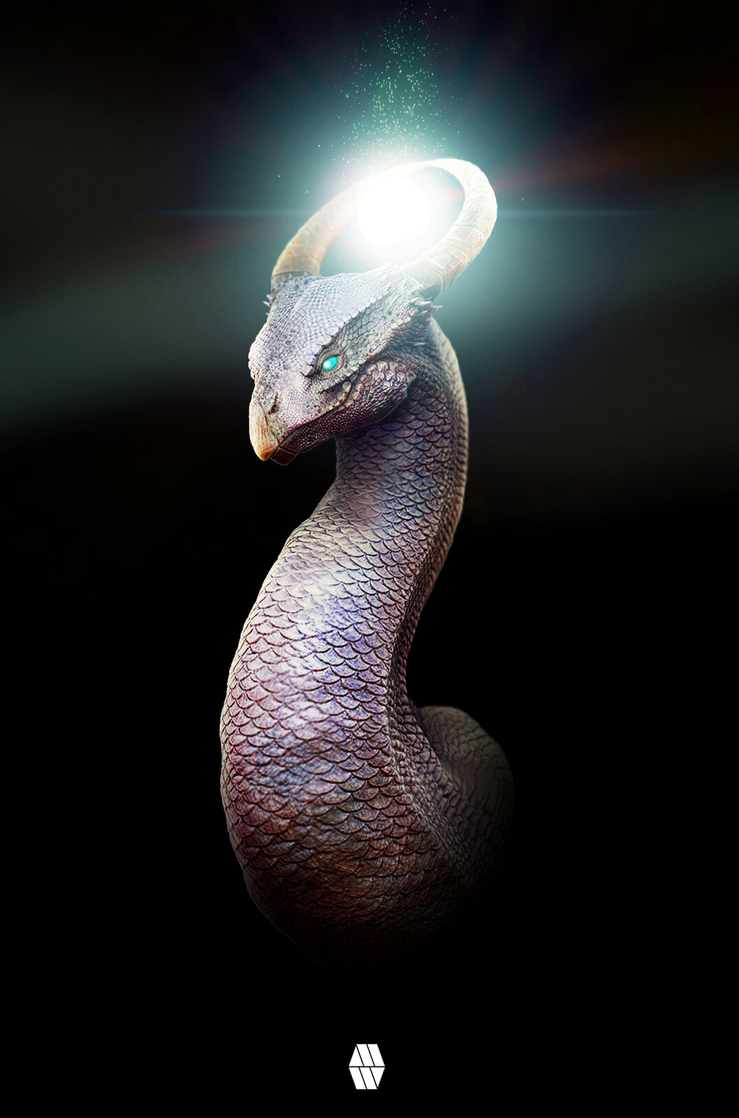 Angel Dragon Bust - Creature Concept 
