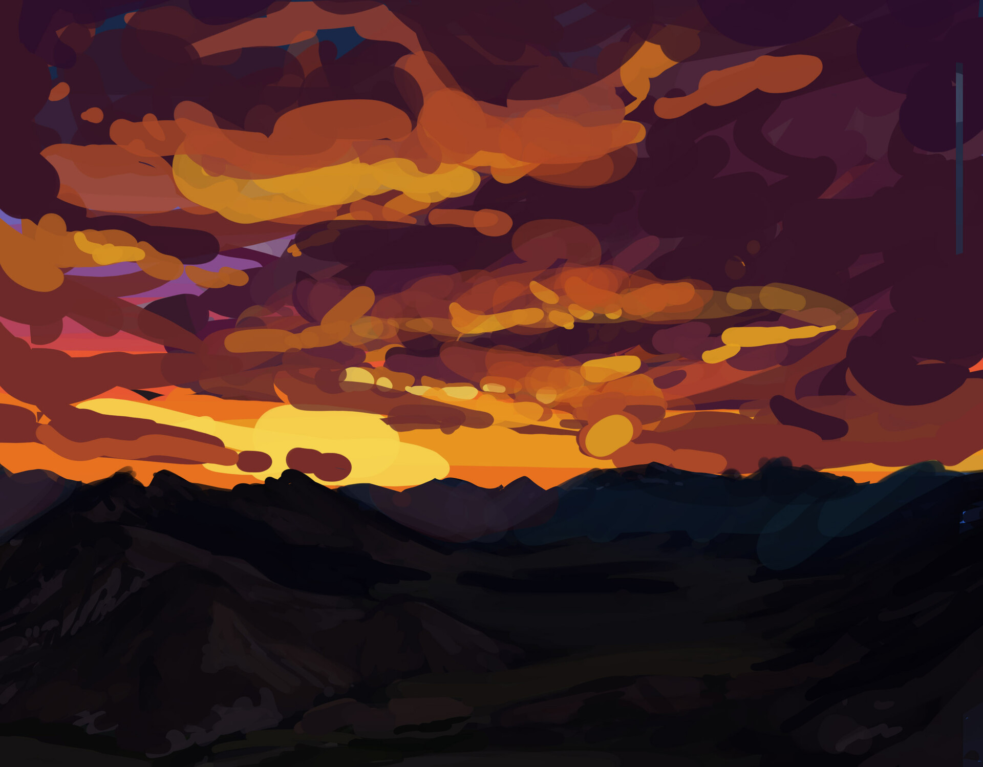 Artstation 42 365 Landscape Study James Huang