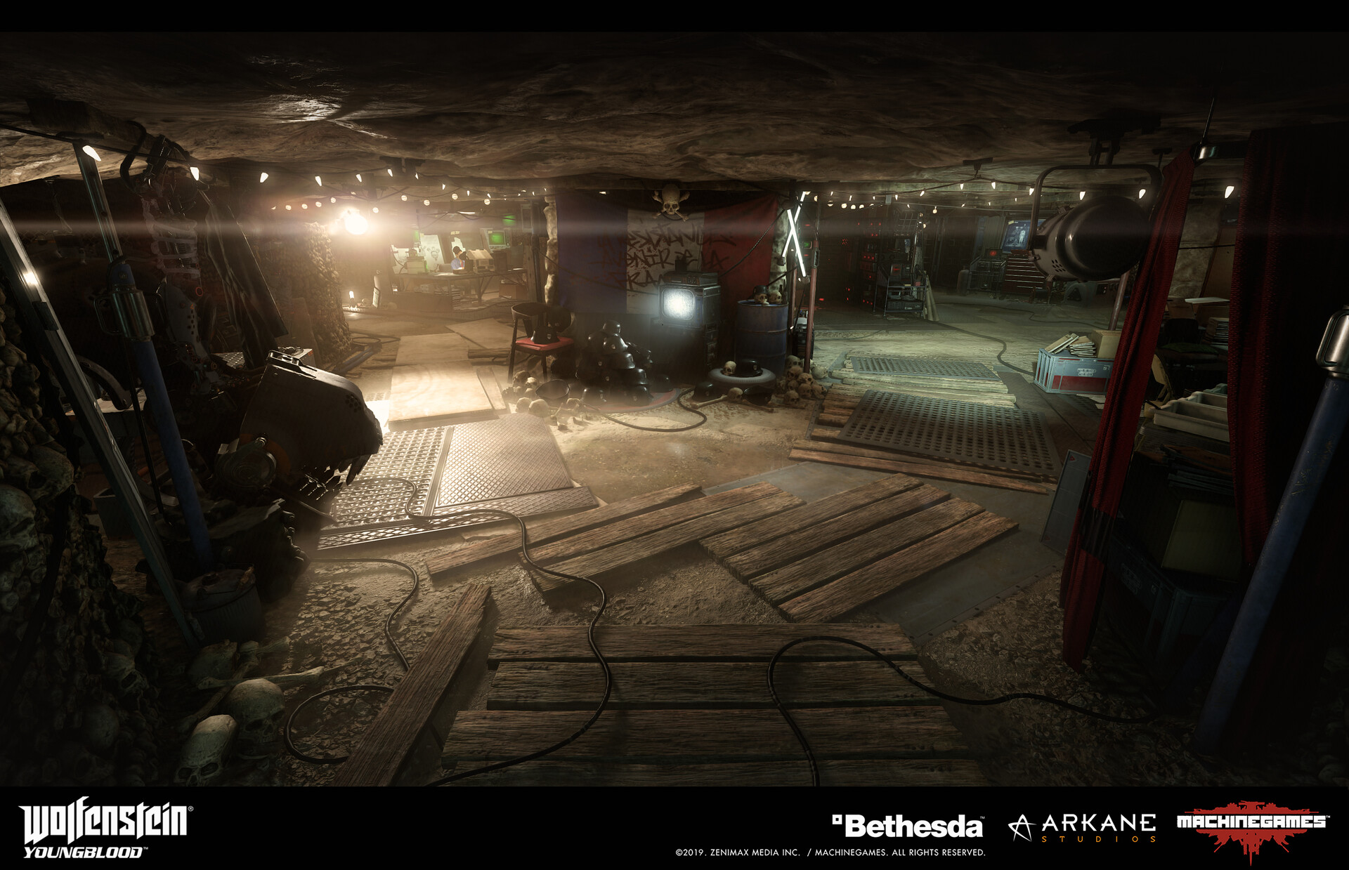 Artstation Wolfenstein Youngblood Paris Catacombs Daniel Robson