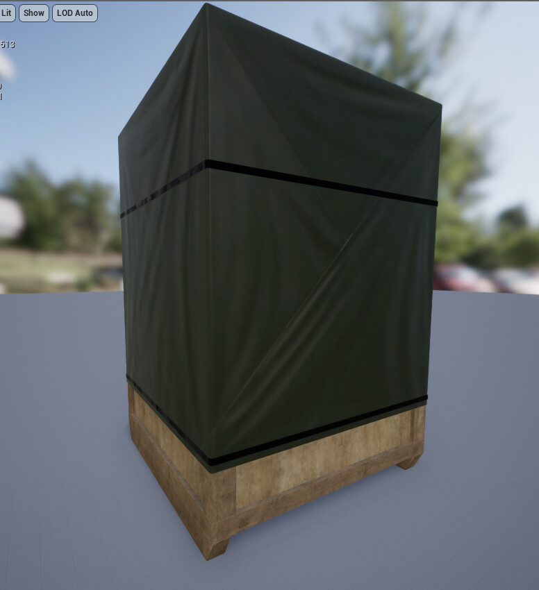 ArtStation Crate covered