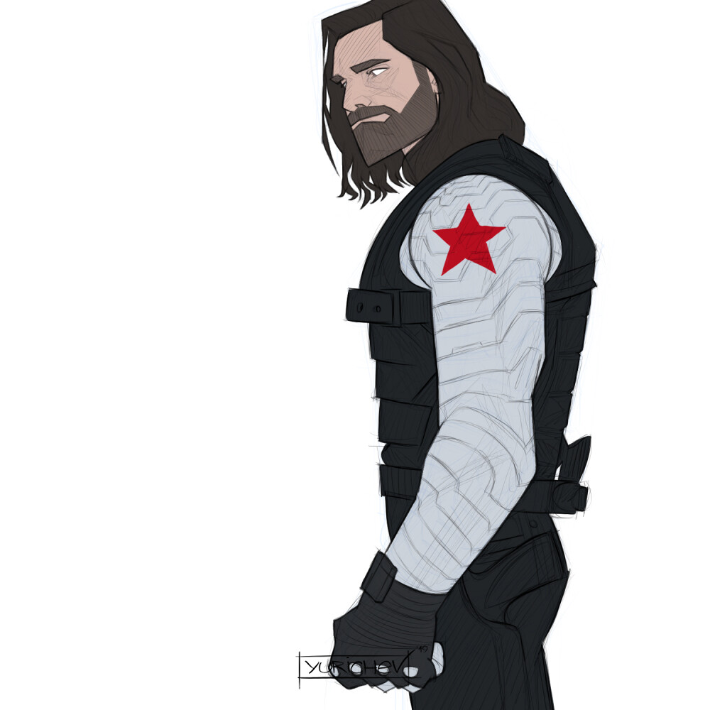 ArtStation - Winter Soldier (Bucky Barnes)