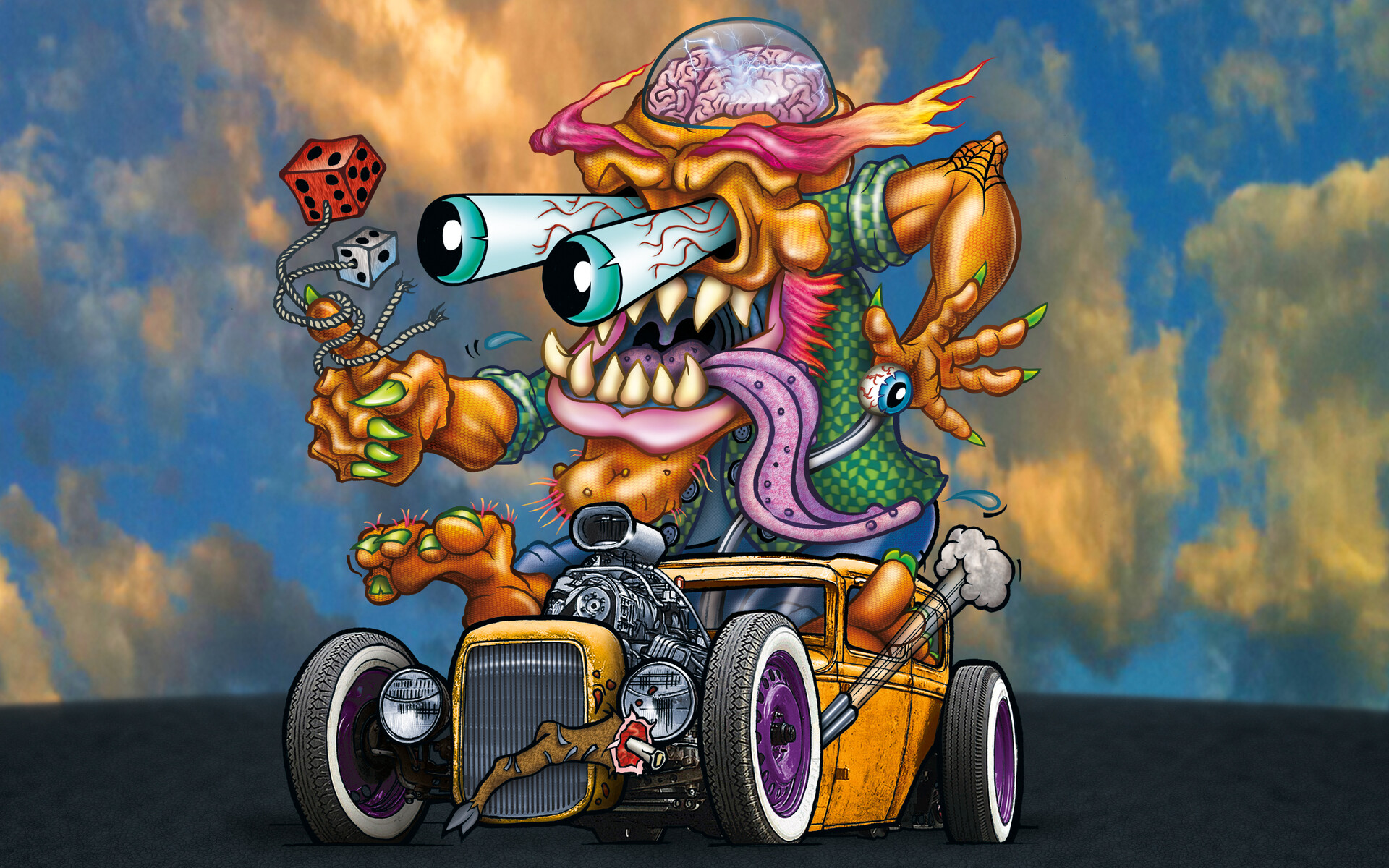 I always loved the Rat Fink characters by "Big Daddy" Ed ...