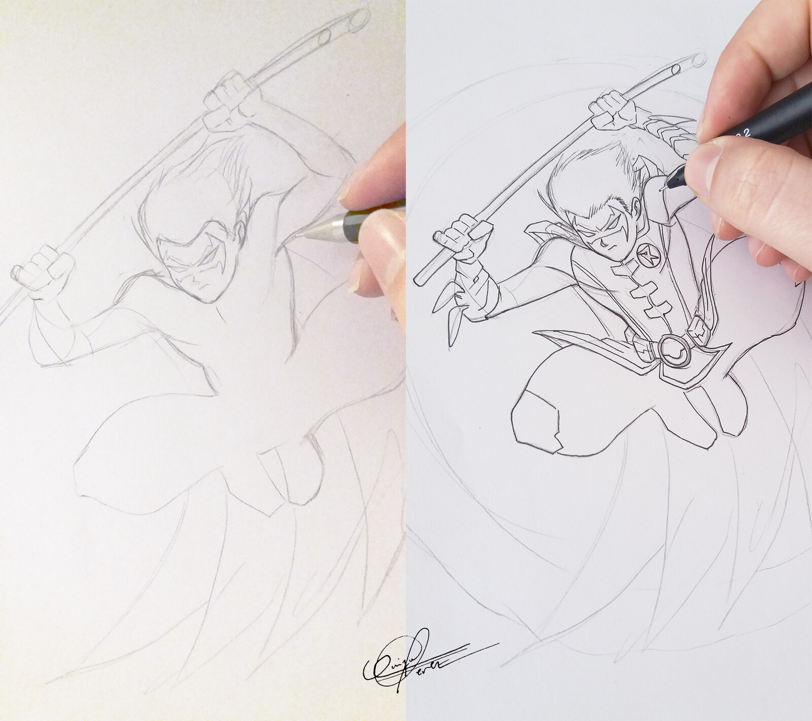 Robin process drawings