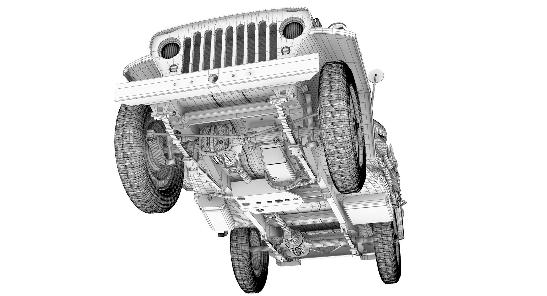 Willys MB Jeep чертежи