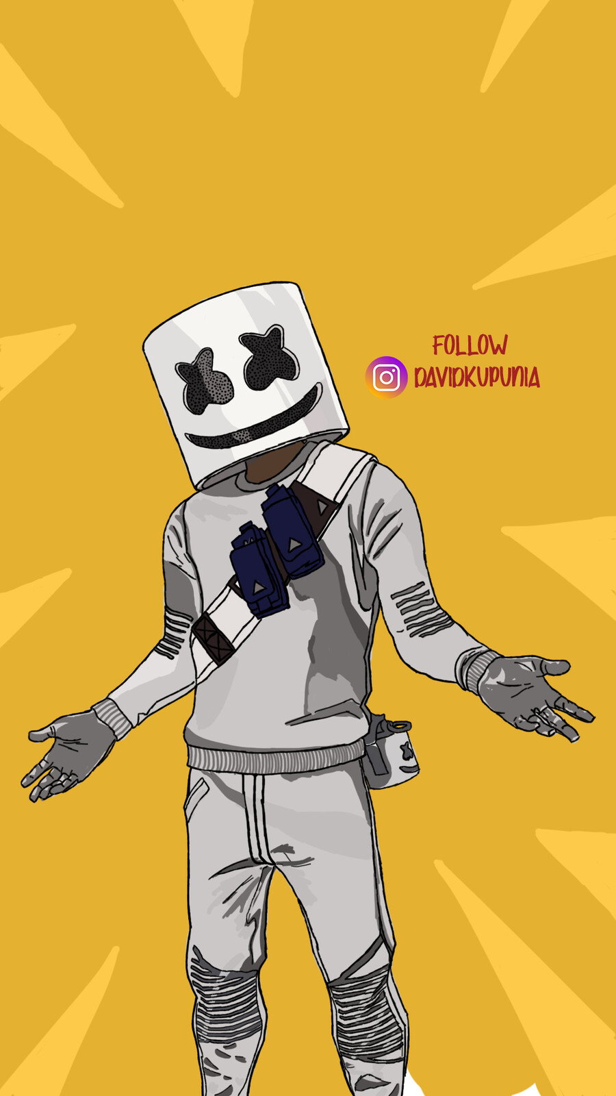 Artstation Marshmello Fortnite Skin David Kupunia