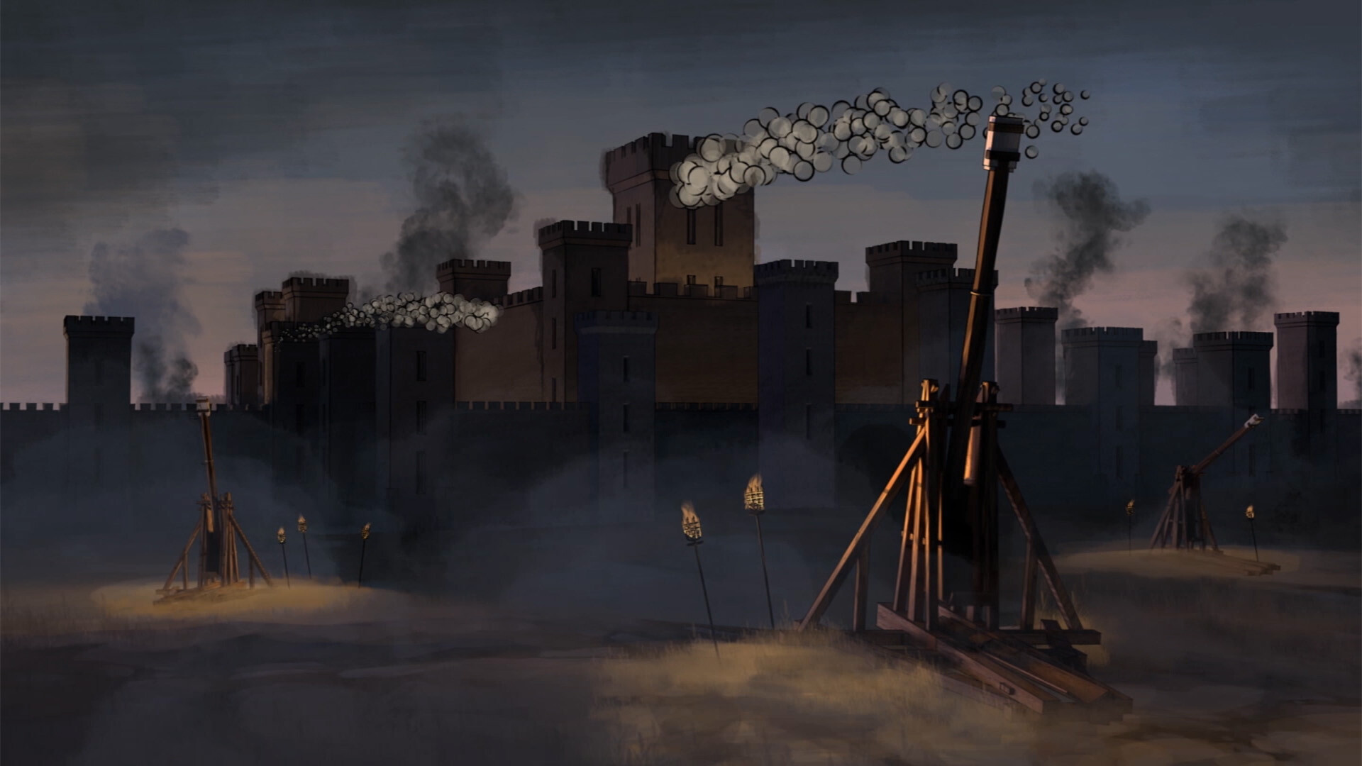 Artstation Castle Siege 2d Sam Gielen