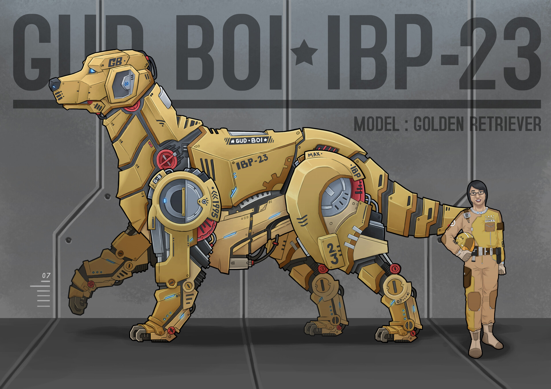 Robot shop golden retriever