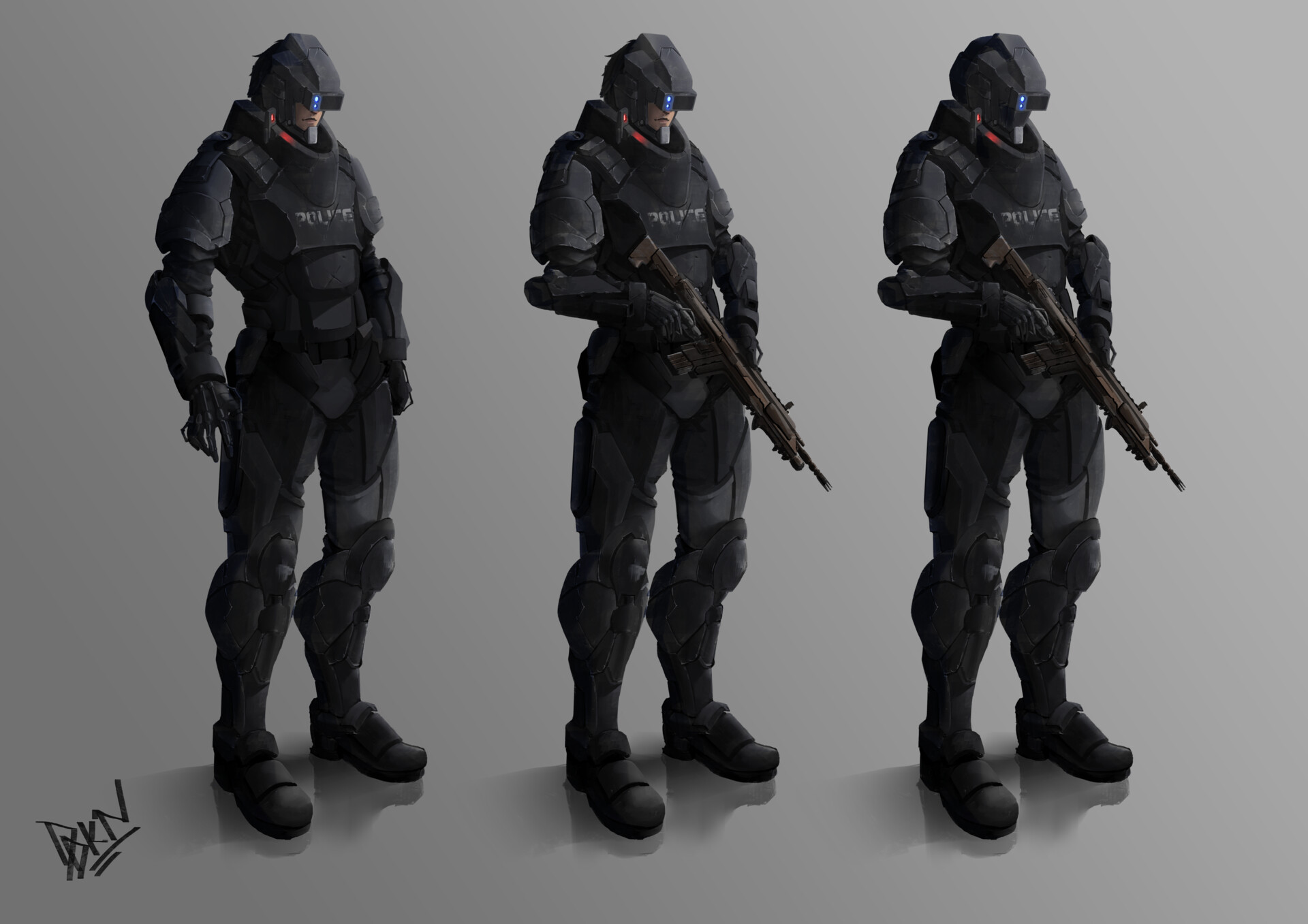 Artstation Cyberpunk Police Officer - vrogue.co