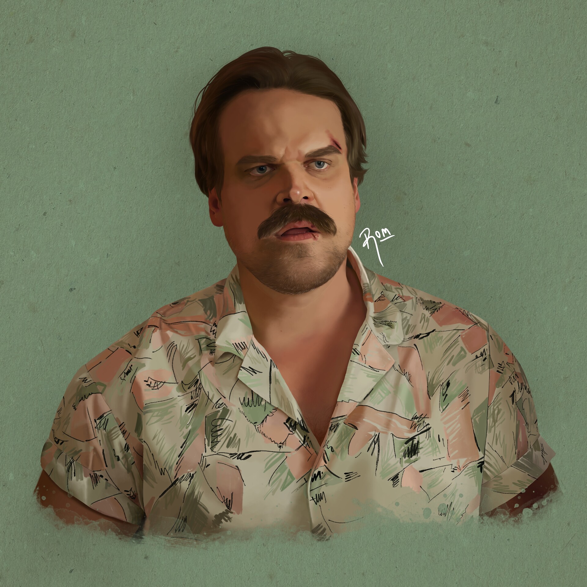 Artstation Jim Hopper Stranger Things Season 3 Romina Marcillo