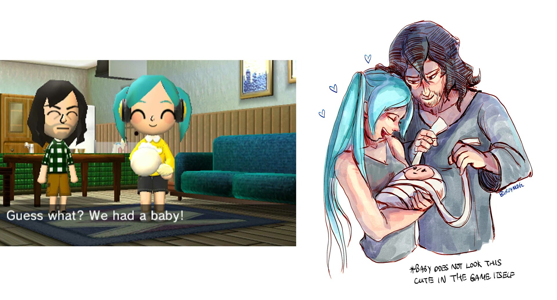 Artstation Tomodachi Life Doodle Dump Yuan Xi Birdy