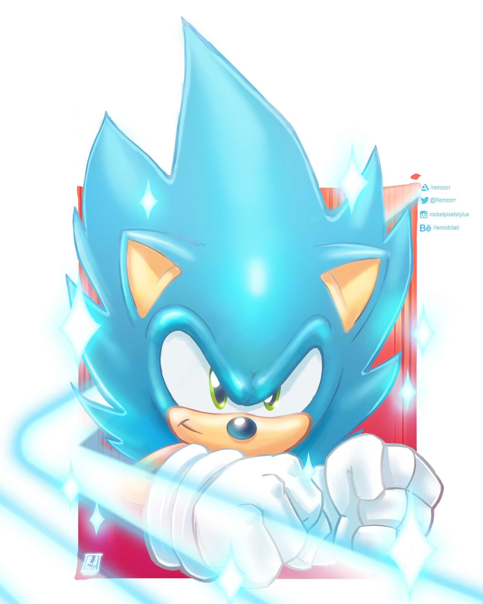 ArtStation - 2020 Art: #11 - Classic Sonic