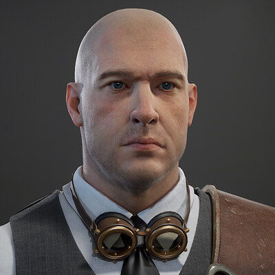 Steampunk detective - CGMA Courses character