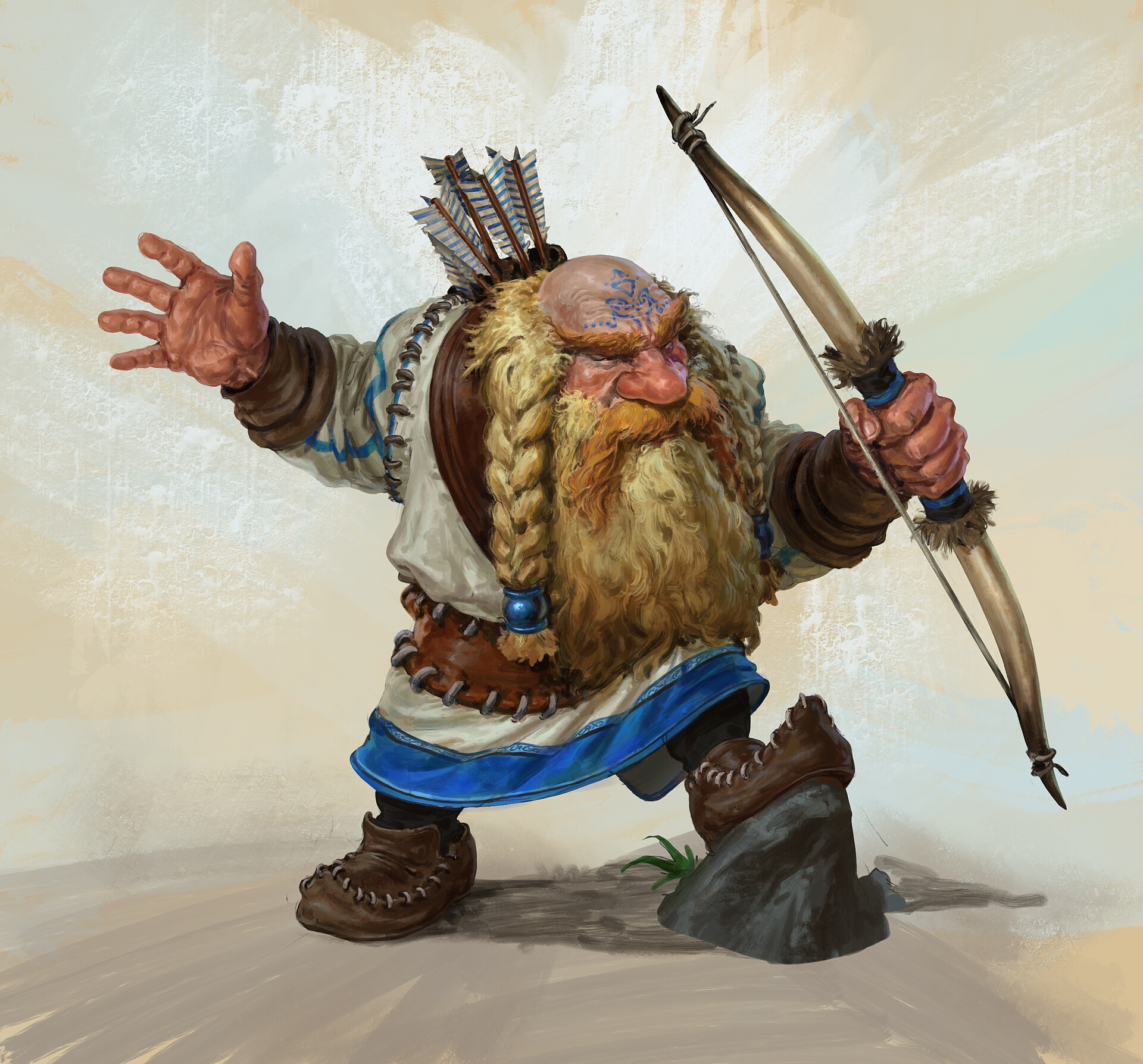 Yvor - Dwarf Ranger by Filipe Pagliuso : r/ImaginaryDwarves