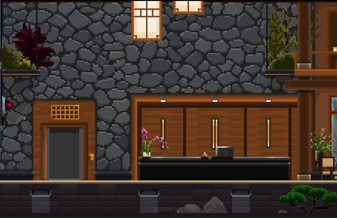 Janina Heese - Pixel Art | Hotel | Lobby