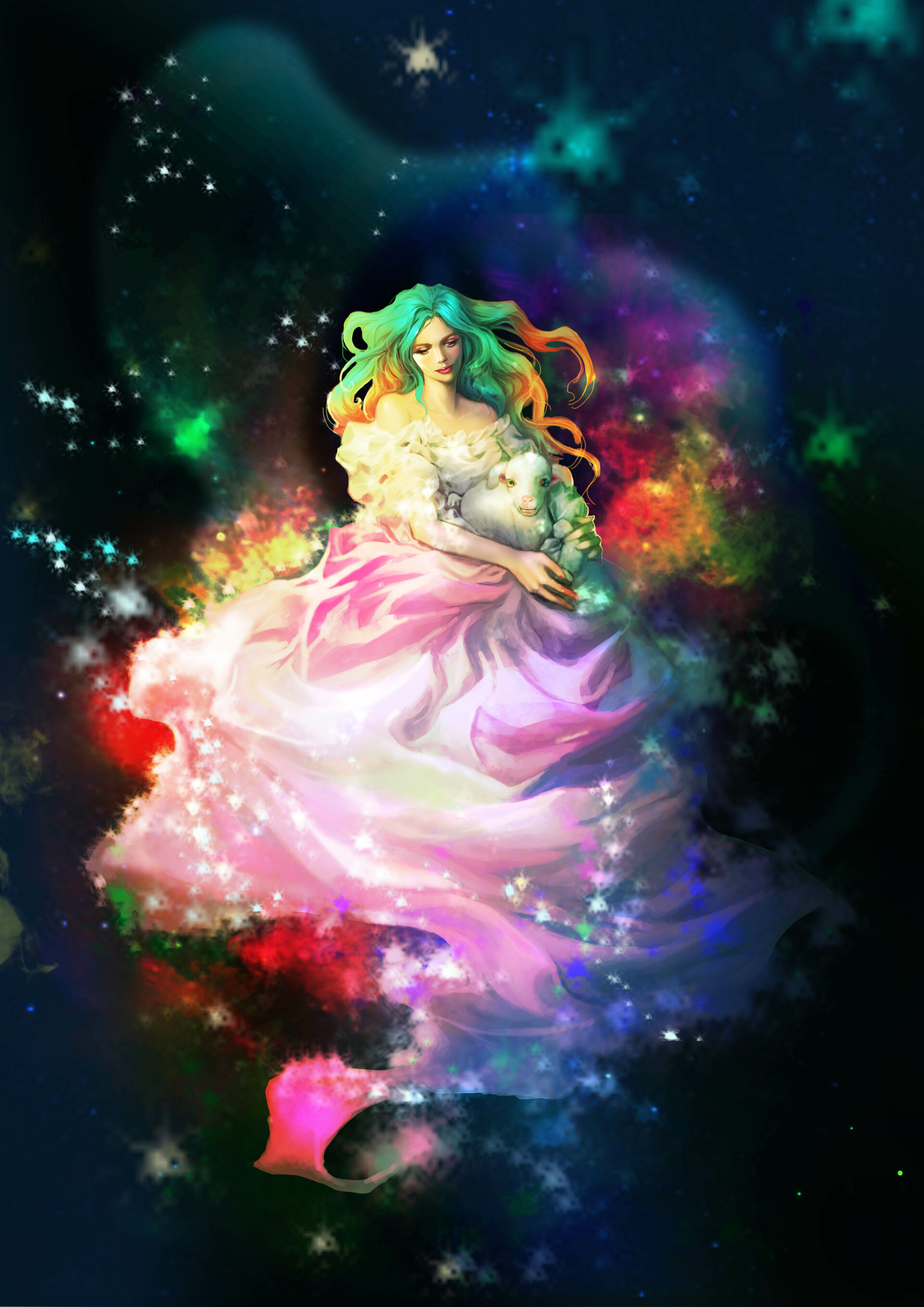 Artstation Digital Painting Constellation Illustration