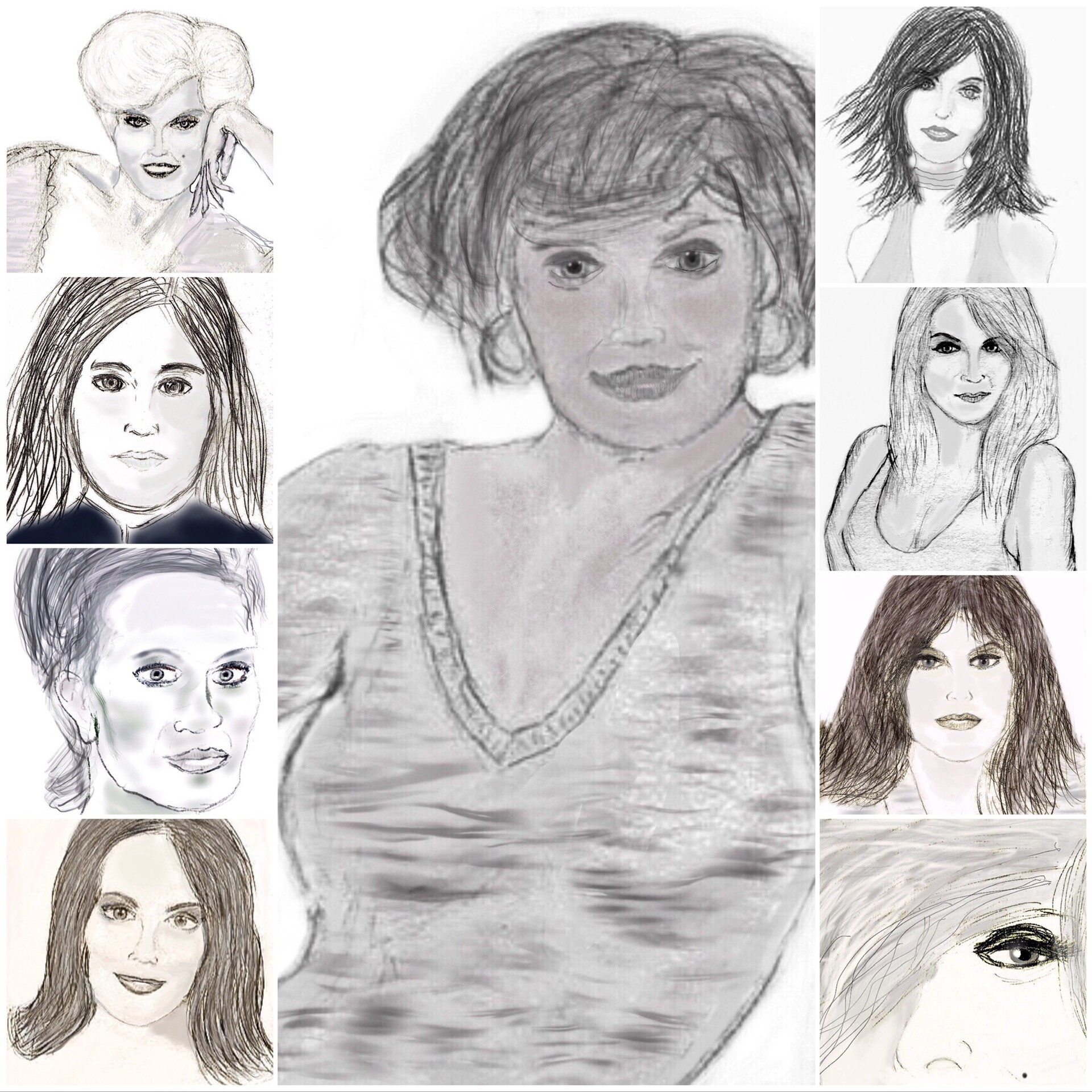 Artstation Collection Digital And Pencil Drawings Of Women