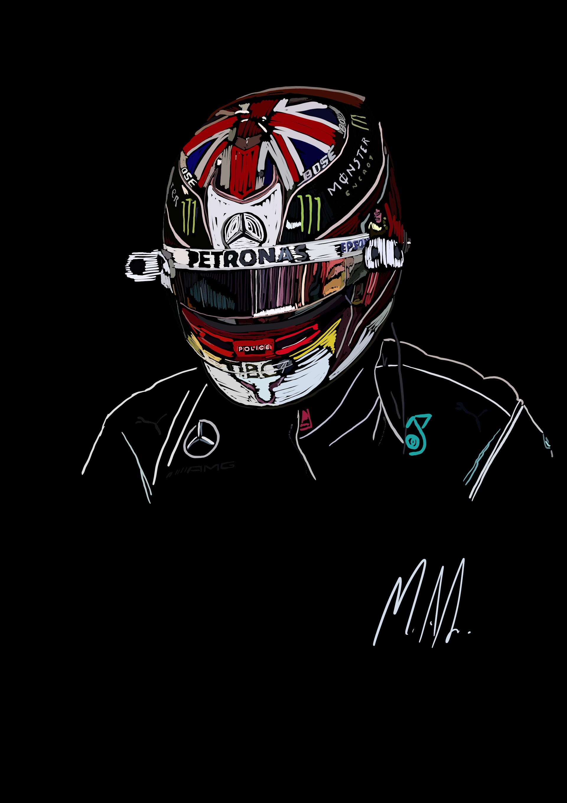 Artstation Lewis In Helmet Mark Sweet