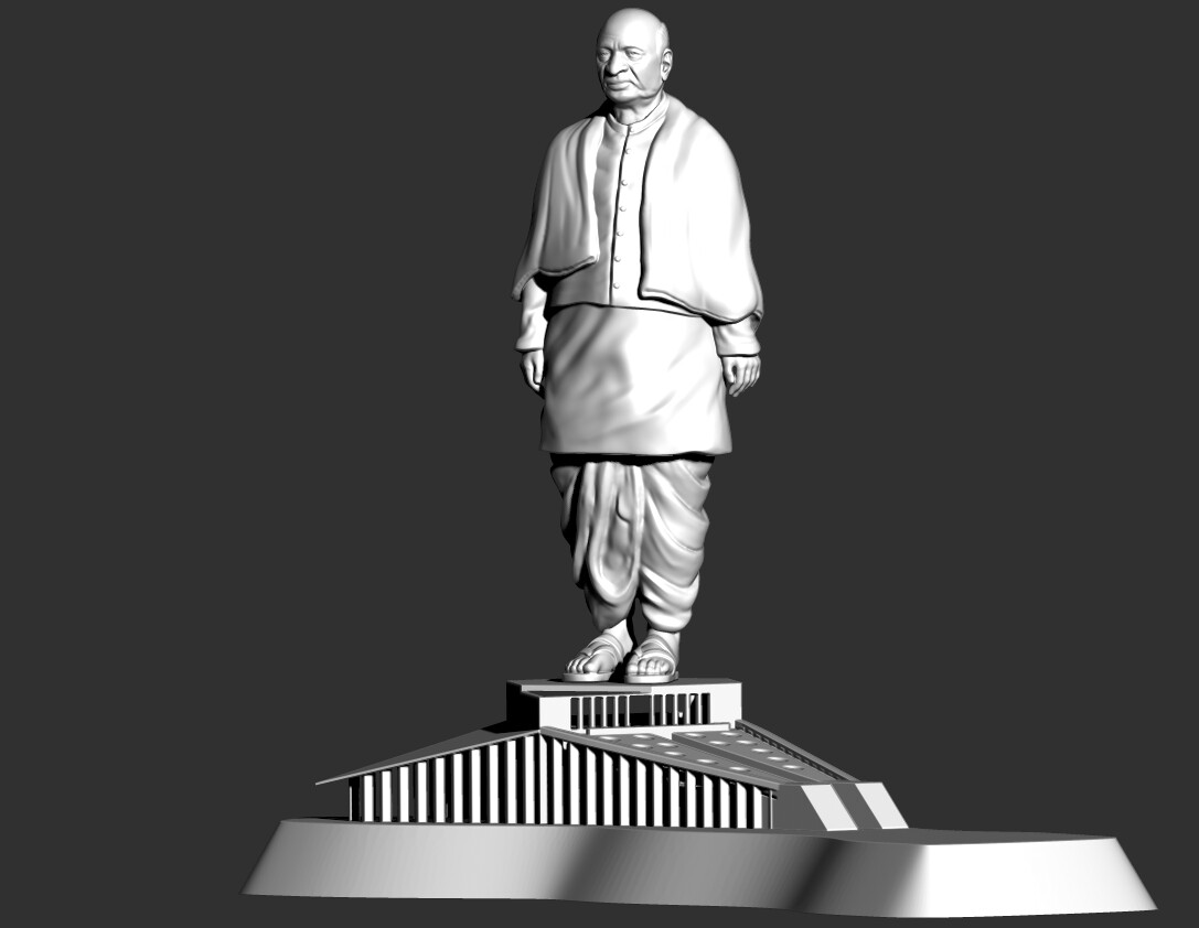 Stpl 3d Printing The Statue Of Unity Tallest Statue In The World