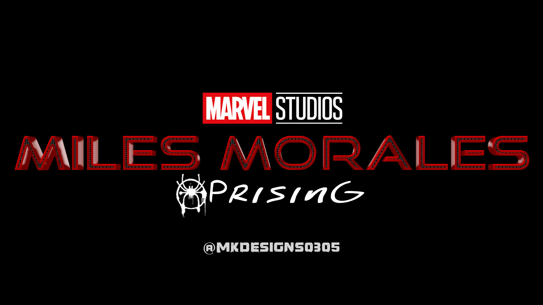 Artstation Miles Morales Logo Maitra Khatri It's a leap of faith. miles morales logo maitra khatri