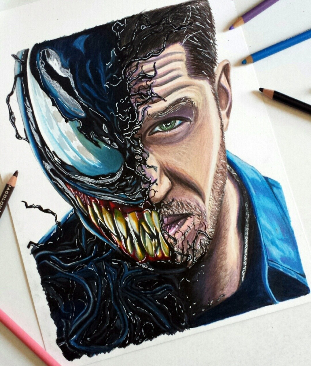 James Adams - Prismacolor Wax Pencil Portraits - Collection, image size:1080x1269