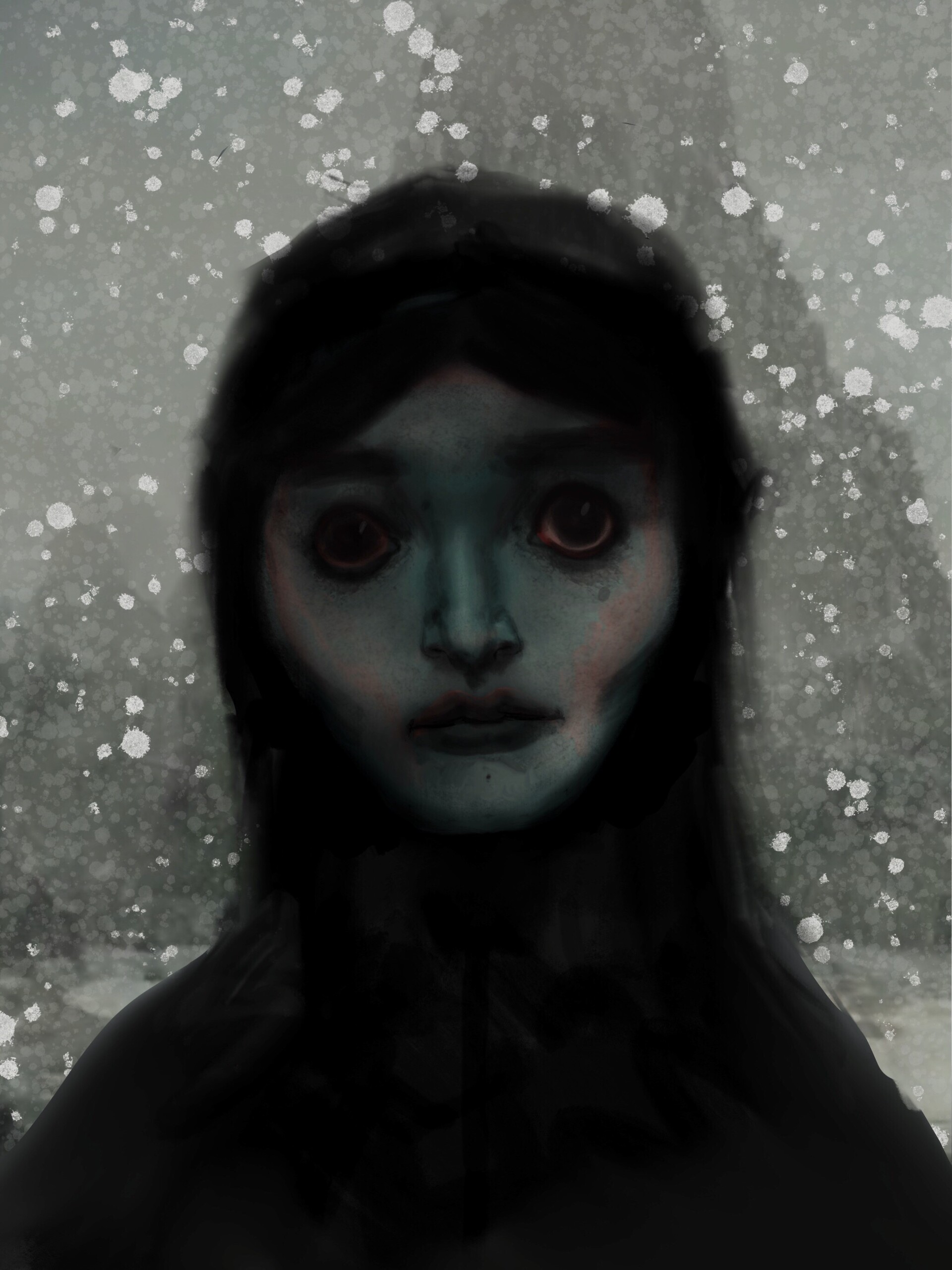 ArtStation - vampire lady in the snow