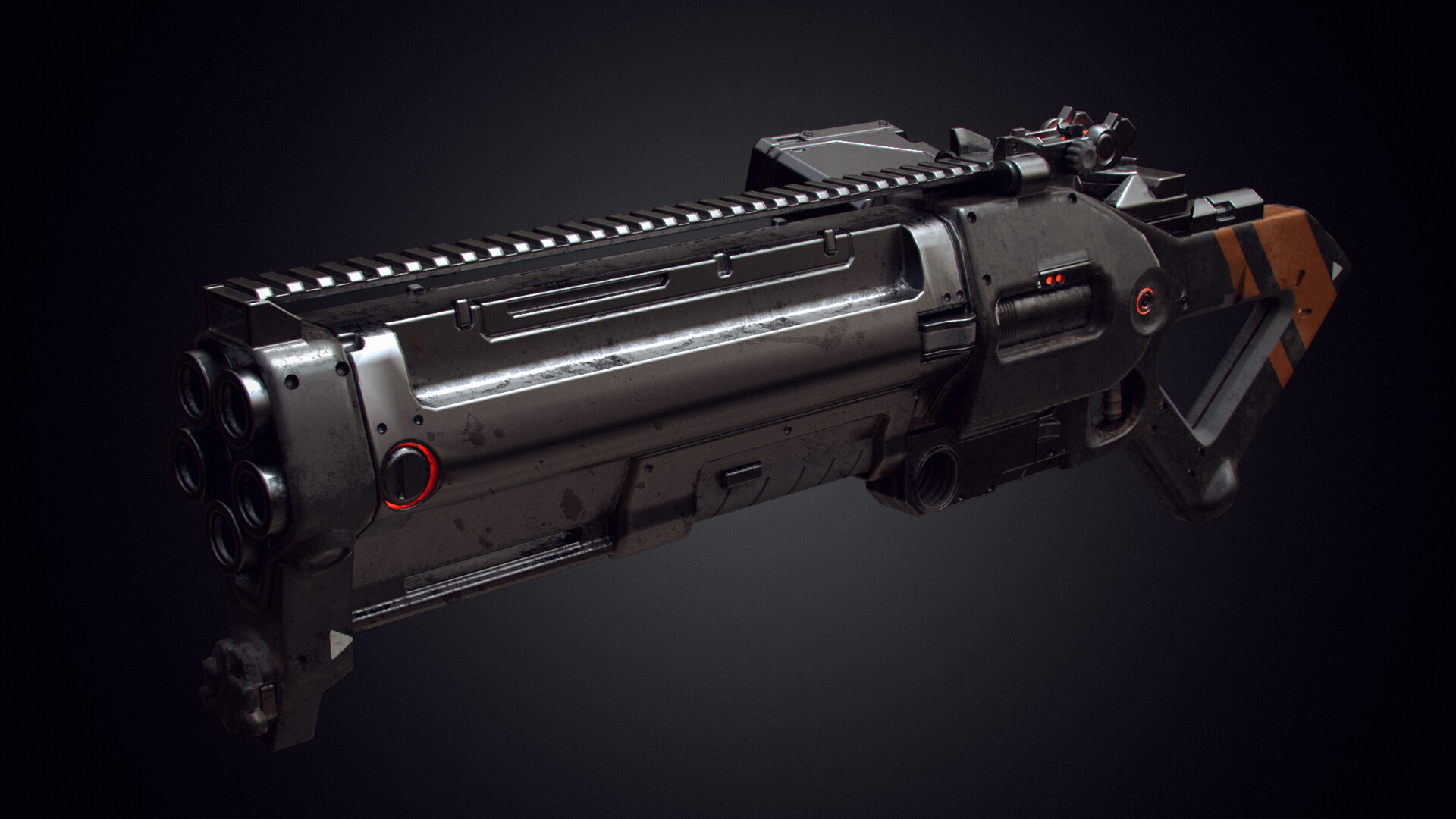 Artstation scifi shotgun