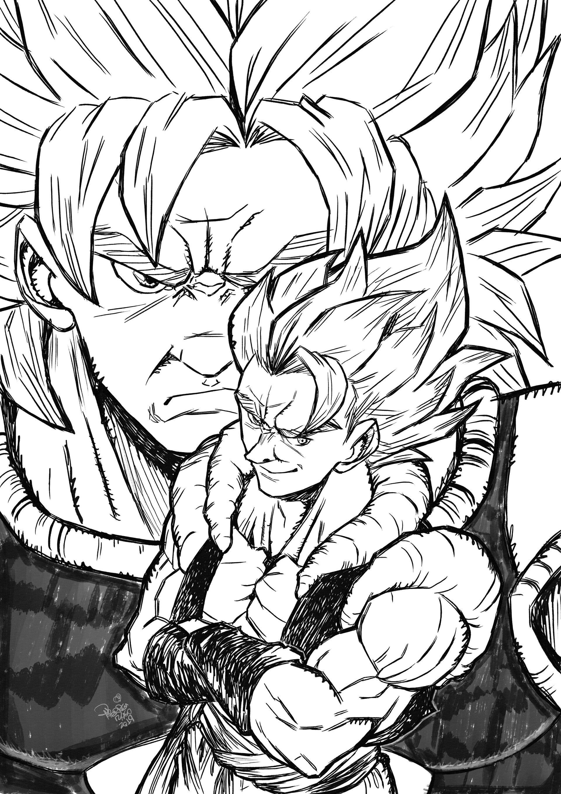 Artstation Gogeta X Broly Robespierre Feitoza
