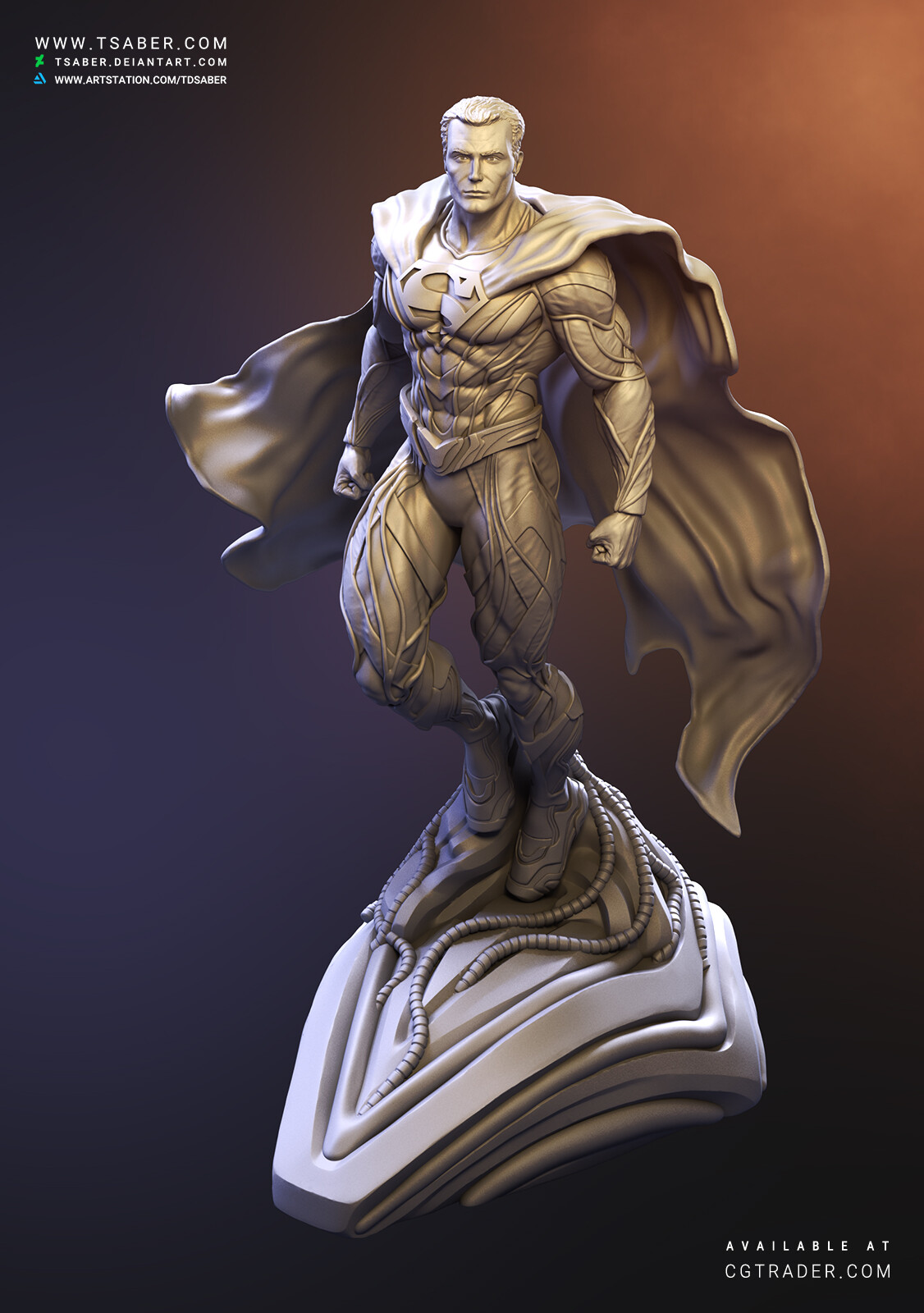 superman black statue