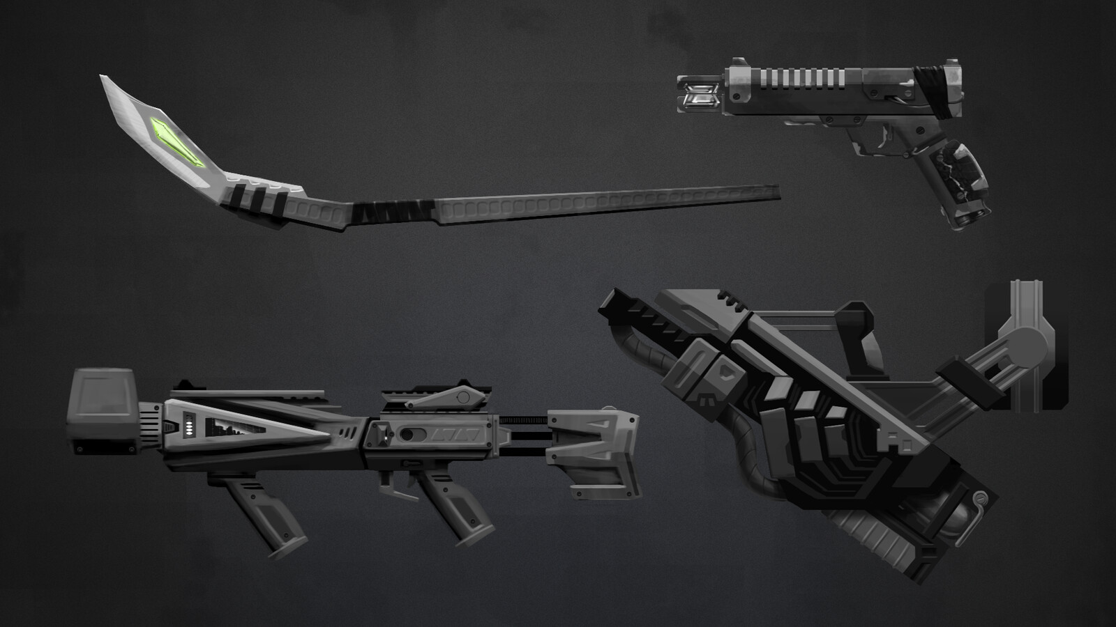 More weapon concepts that never made it into Hurtworld