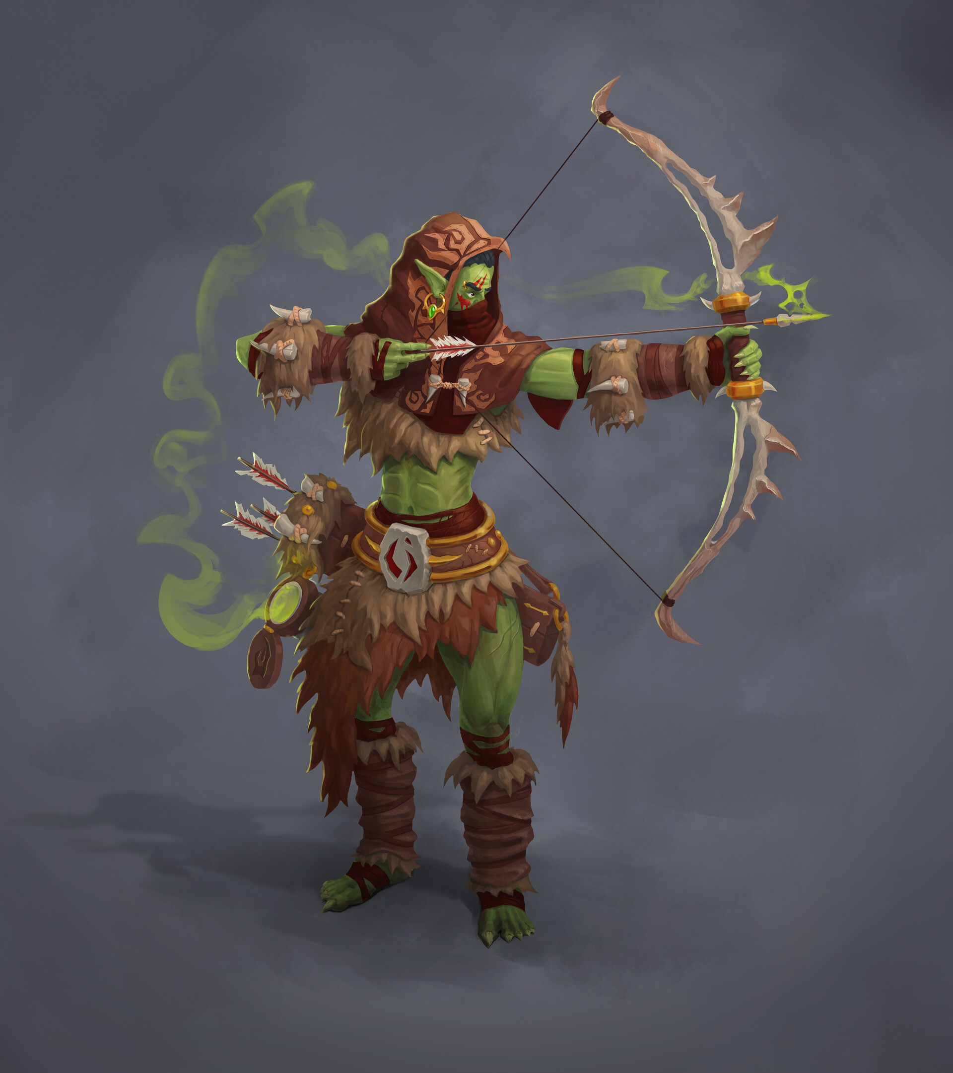 ArtStation - Orc hunter concept, Denis Kovtunov