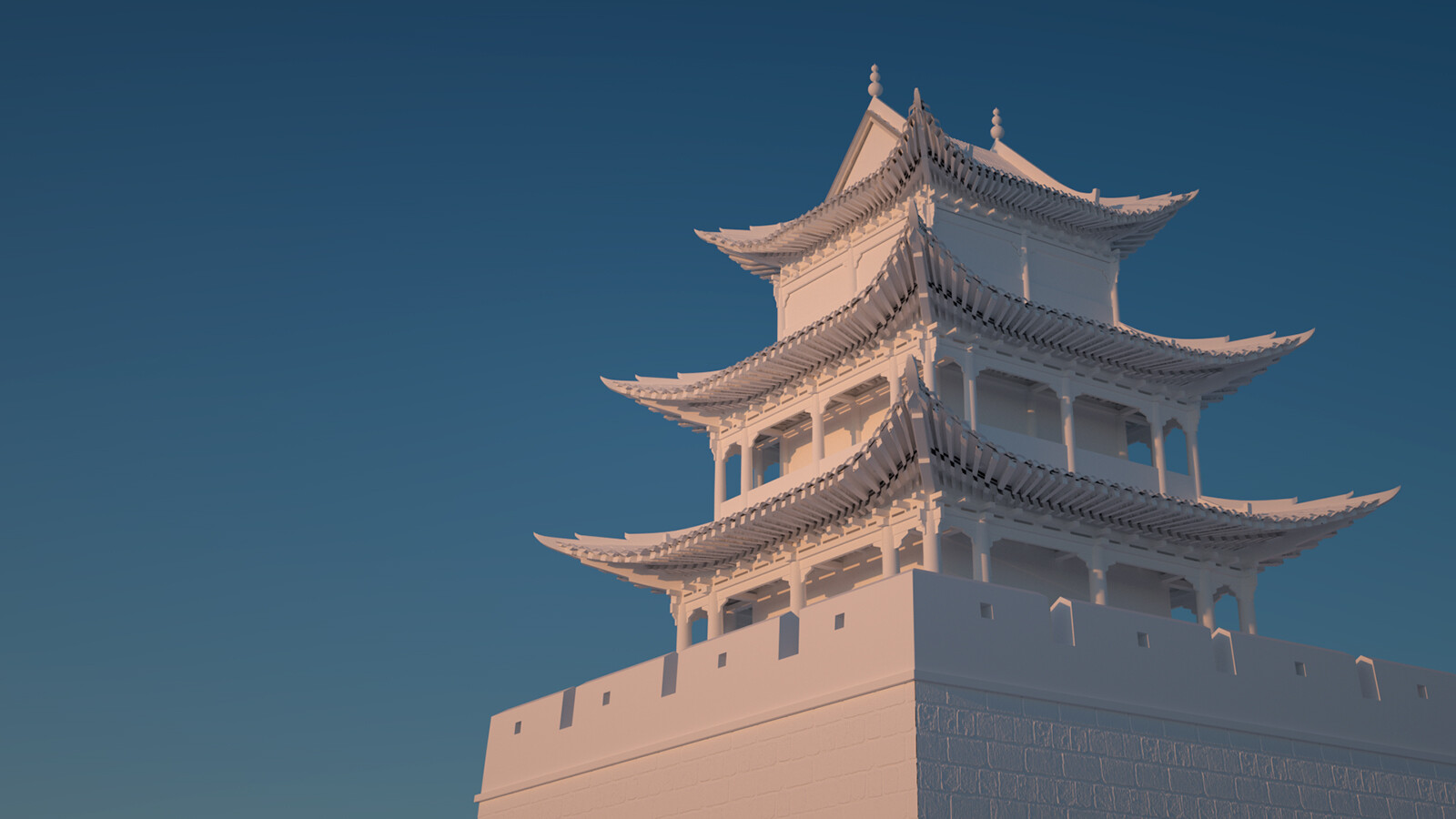 fortress 3d model I prepared for this assignment