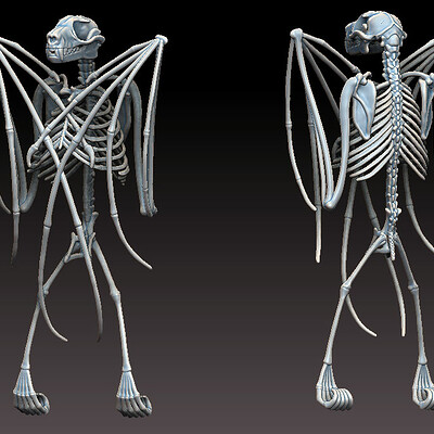 Travis barker bat skeleton closed wing