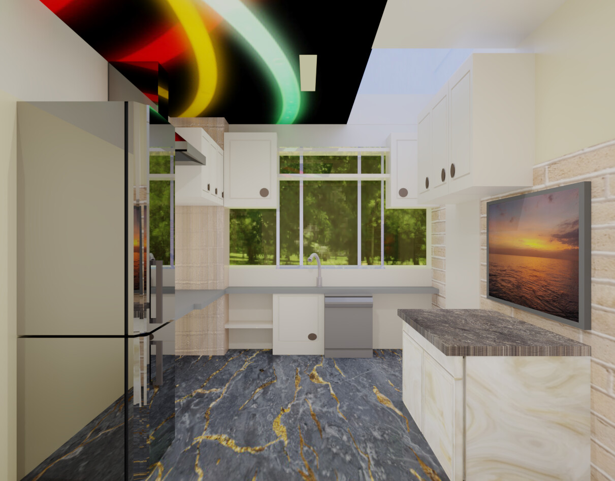 3d Kitchen Modeling and Rendering